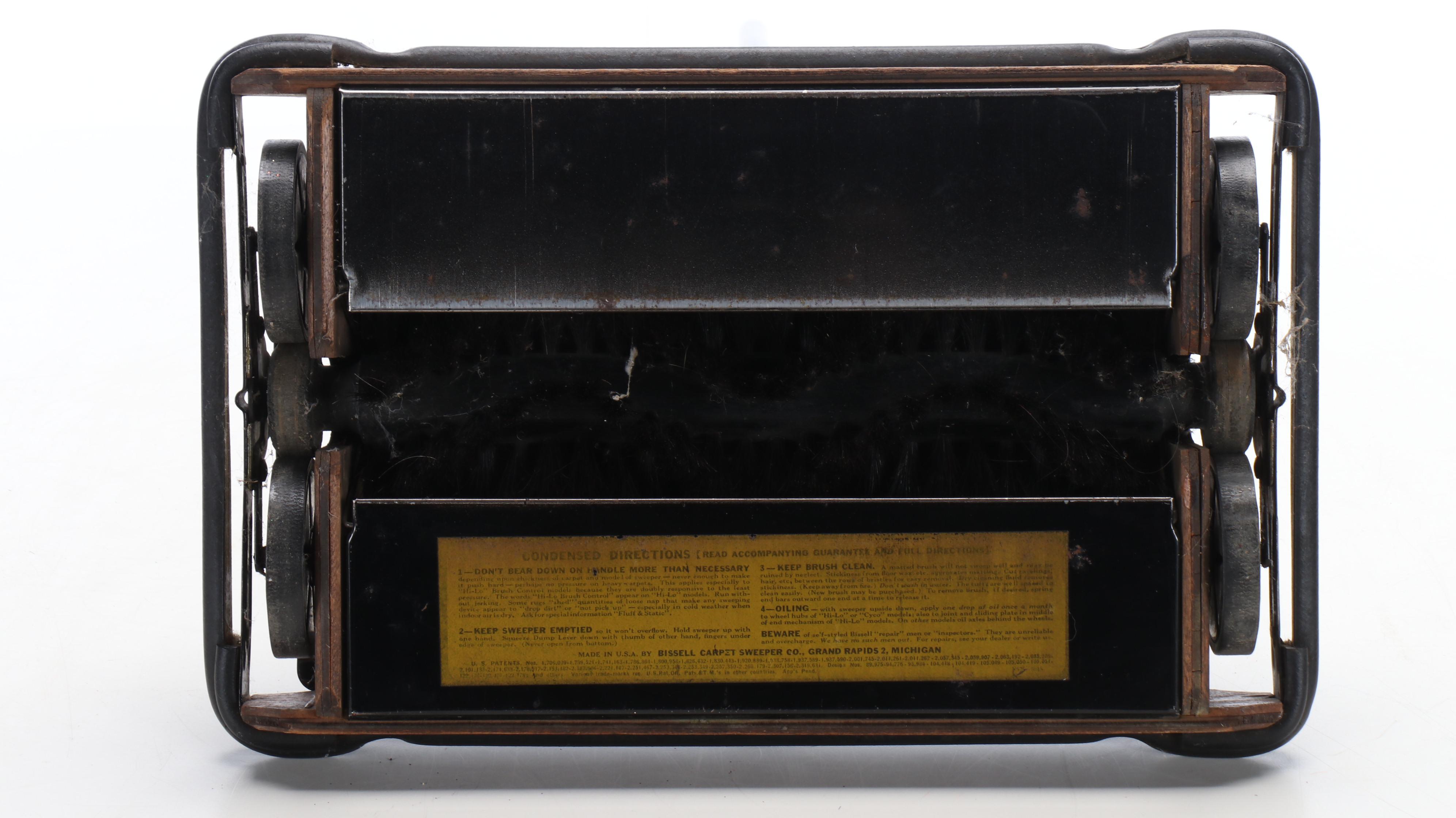 Bissell's Grand Rapids Self Cleaning Floor Sweeper with General Electric Iron