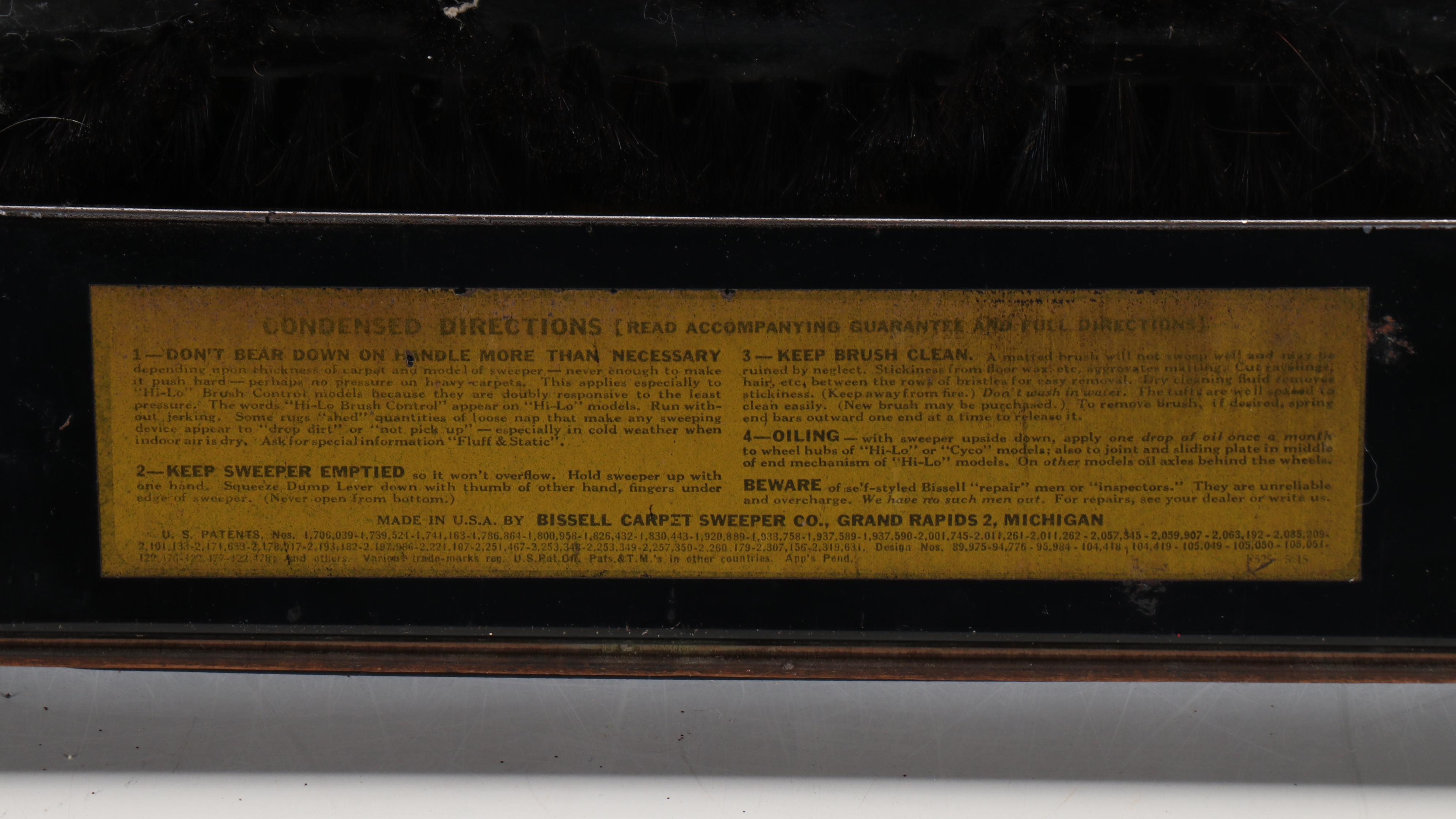 Bissell's Grand Rapids Self Cleaning Floor Sweeper with General Electric Iron