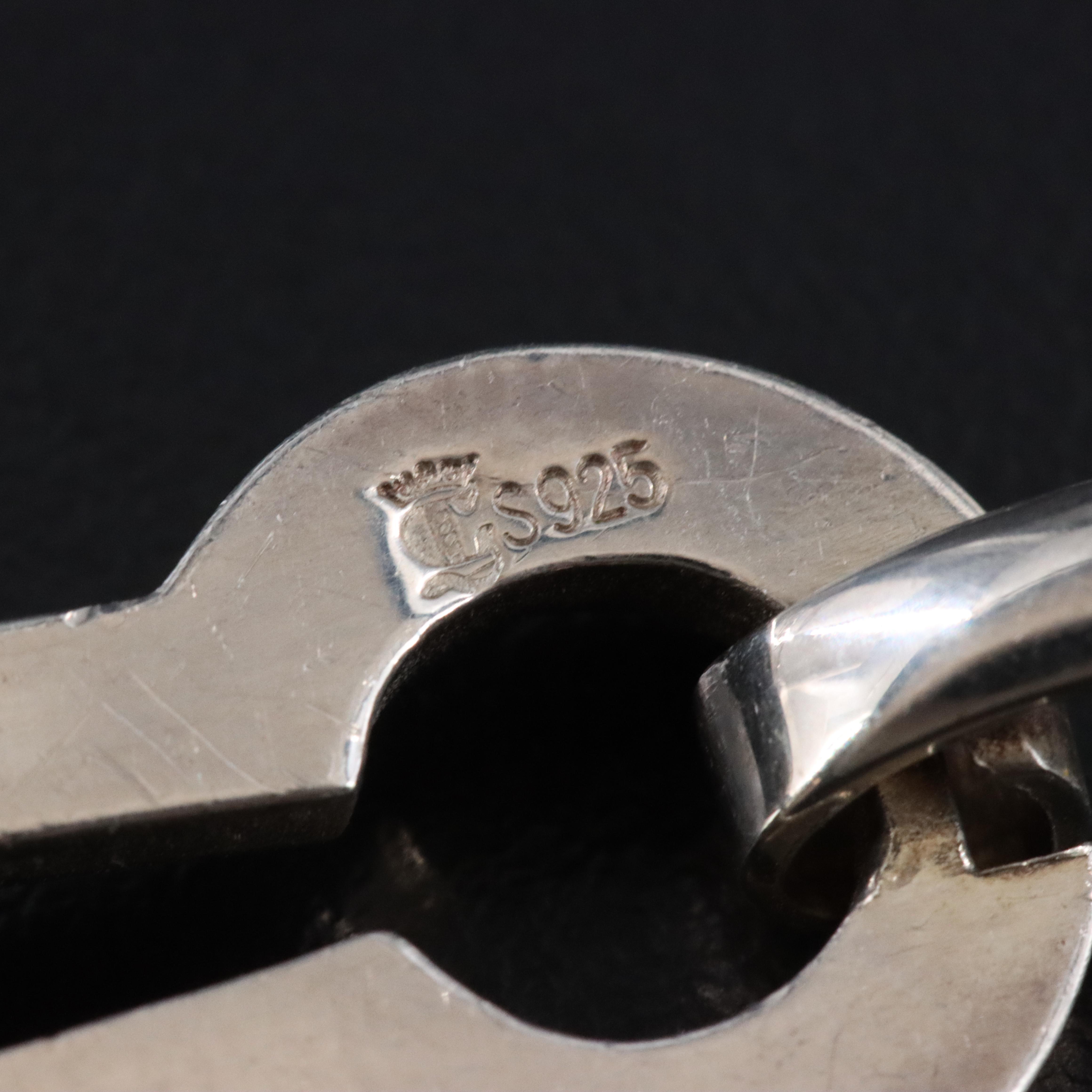 Henkel Grosse Sterling Keyhole Bracelet