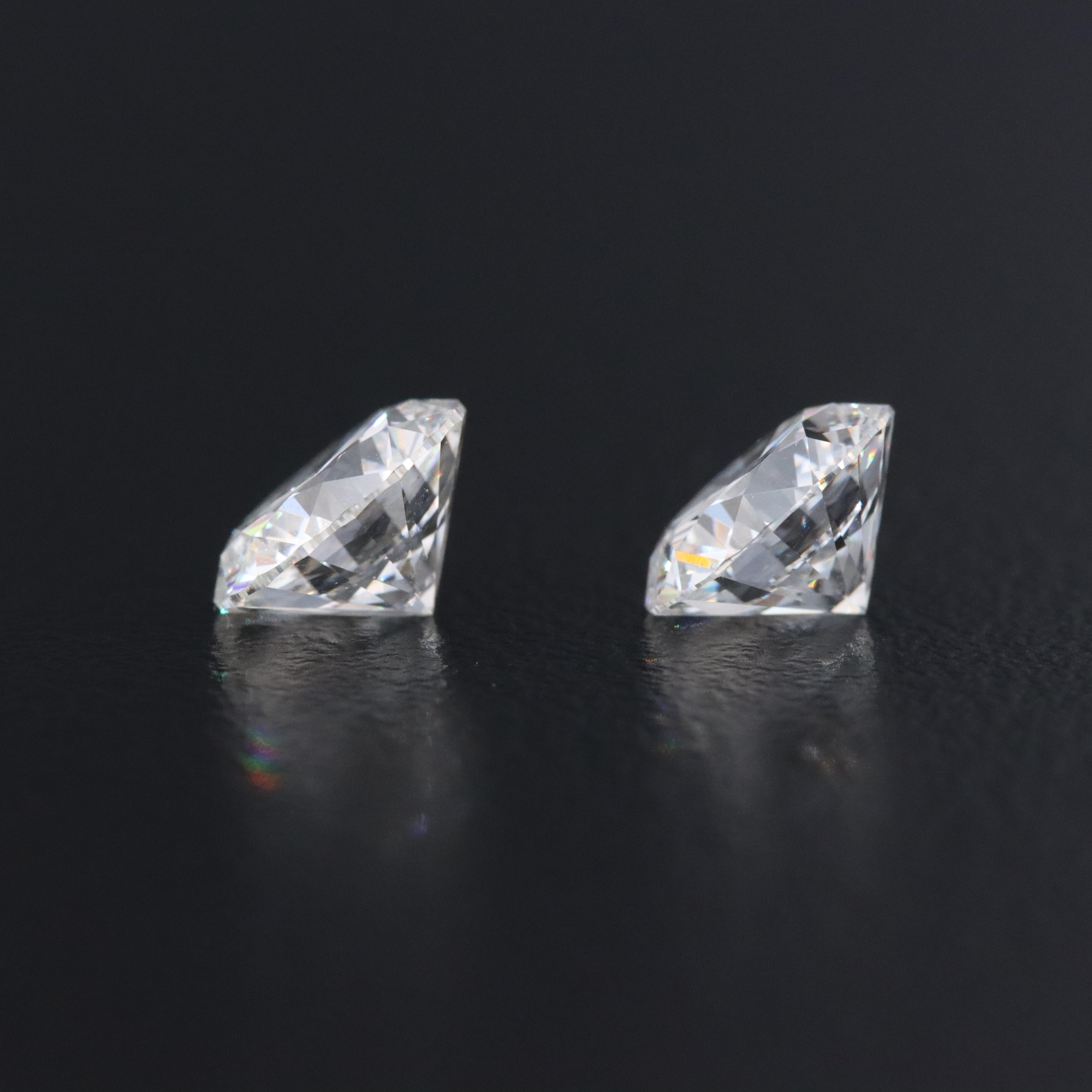 Loose 2.13 CTW Lab Grown Diamond Matched Pair