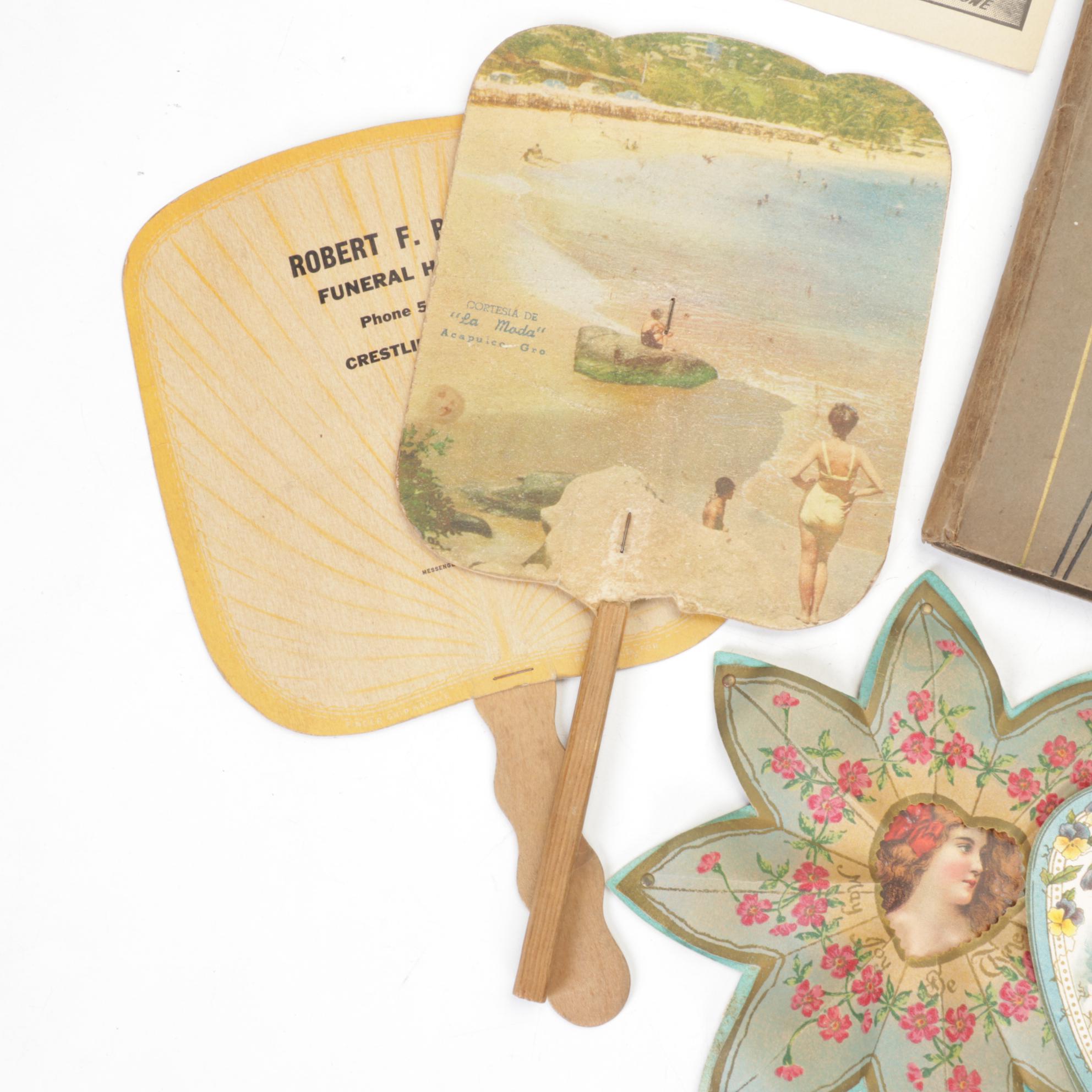 Victorian Scrapbook of Postcards with Pop-Up Holiday Greeting Cards and More