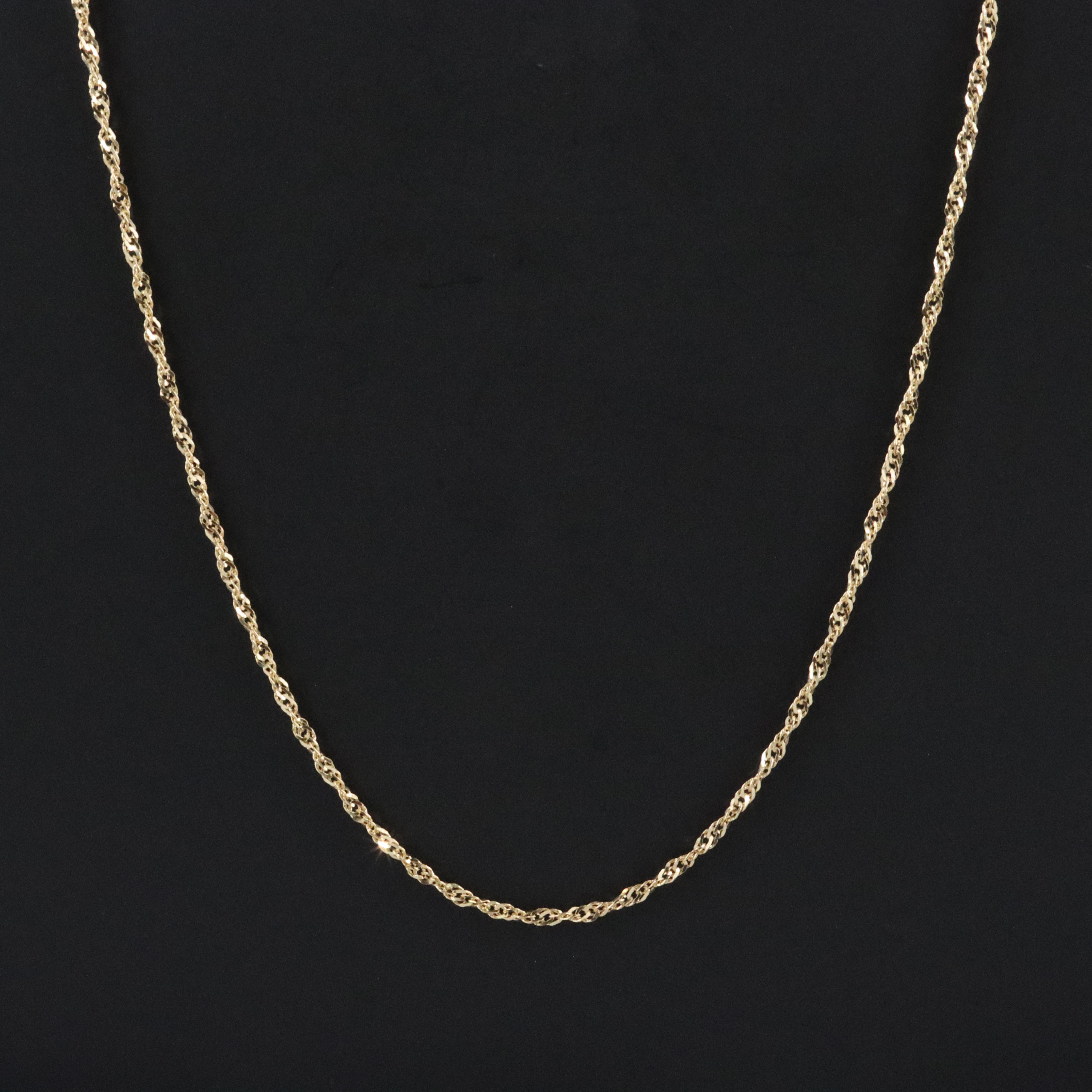 14K Singapore Chain Necklace