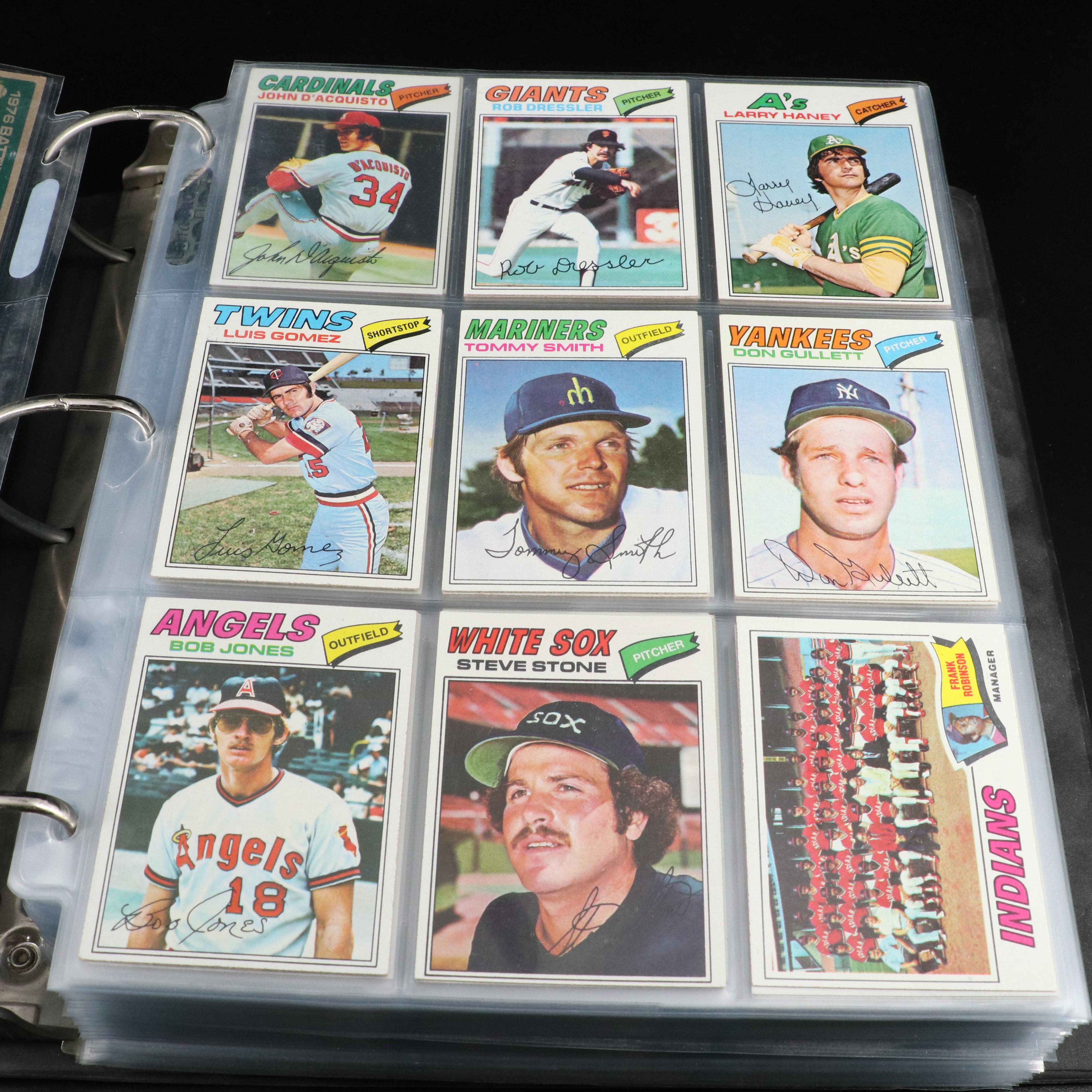 1977 Topps Complete Baseball Card Set Featuring Nolan Ryan, Reggie Jackson, More