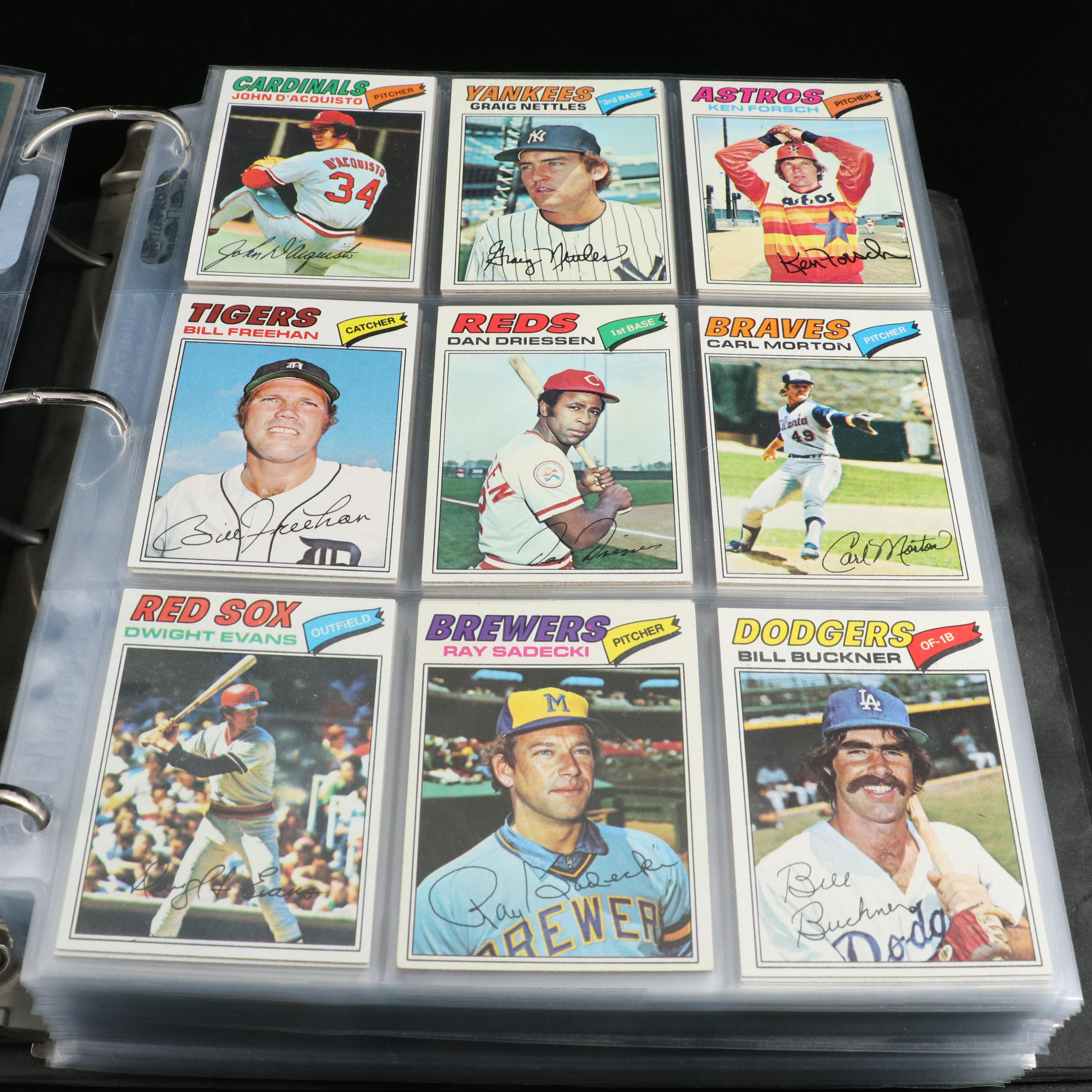 1977 Topps Complete Baseball Card Set Featuring Nolan Ryan, Reggie Jackson, More