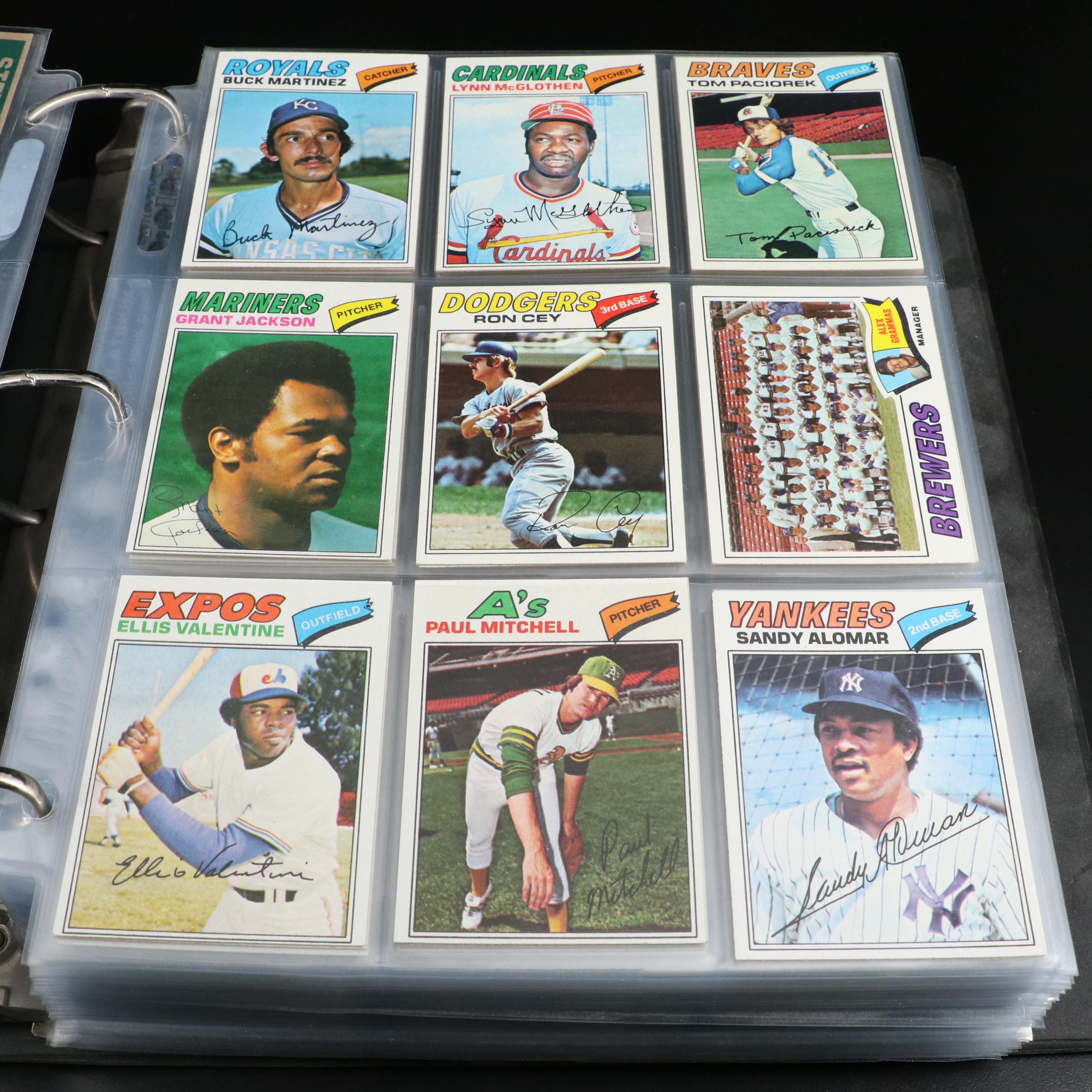 1977 Topps Complete Baseball Card Set Featuring Nolan Ryan, Reggie Jackson, More