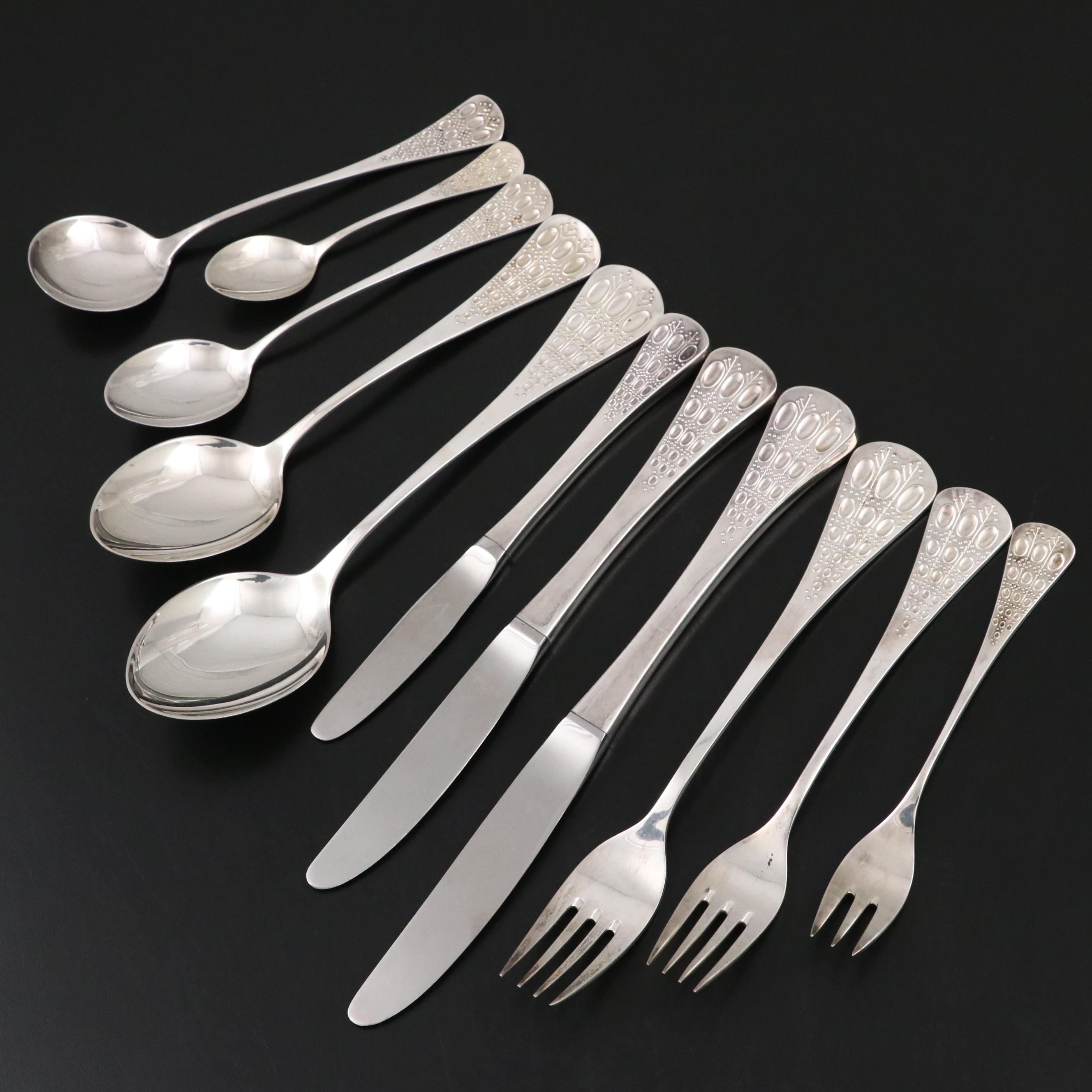 Rosenthal "Romance" Sterling Silver Flatware, Mid to Late 20th Century