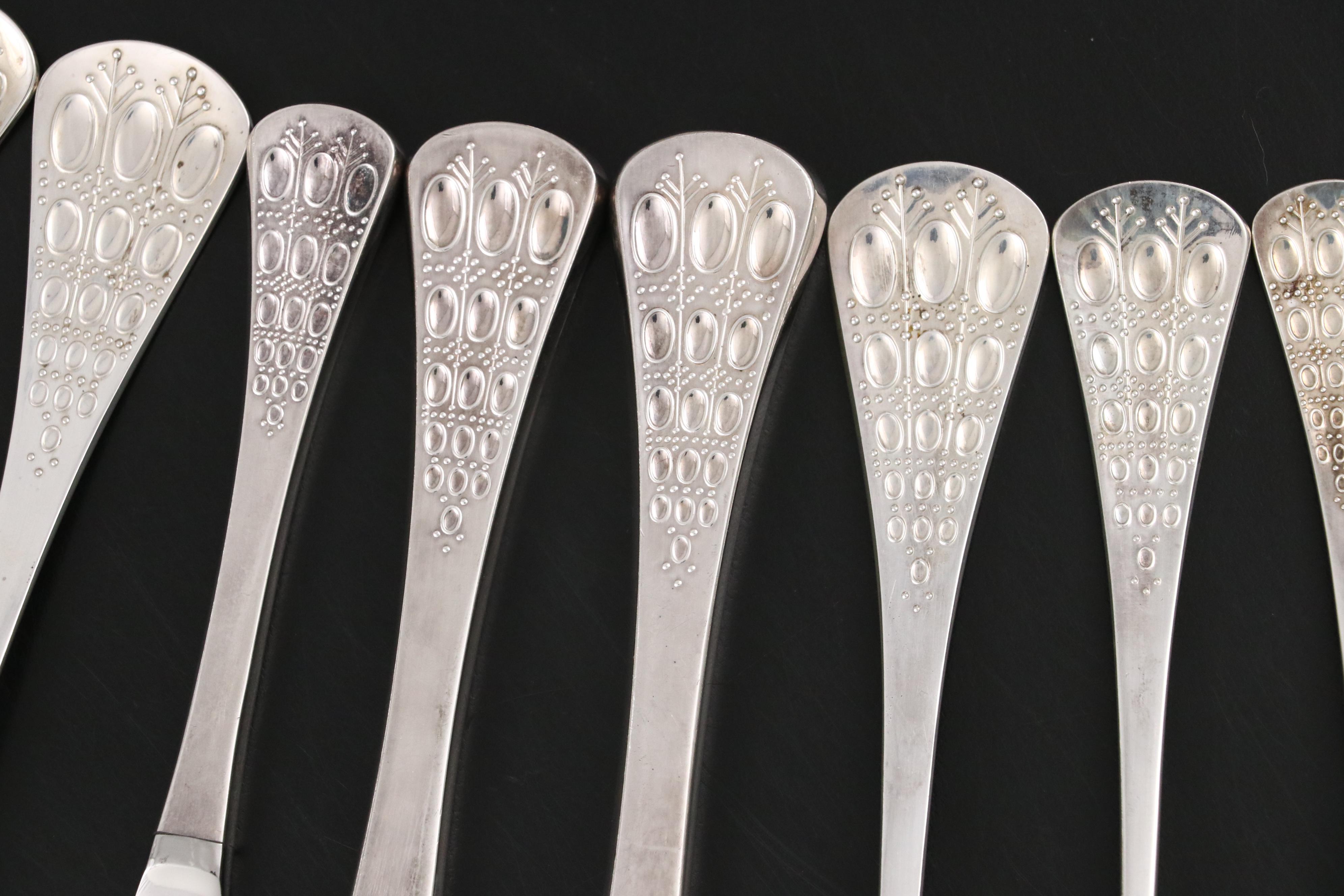Rosenthal "Romance" Sterling Silver Flatware, Mid to Late 20th Century