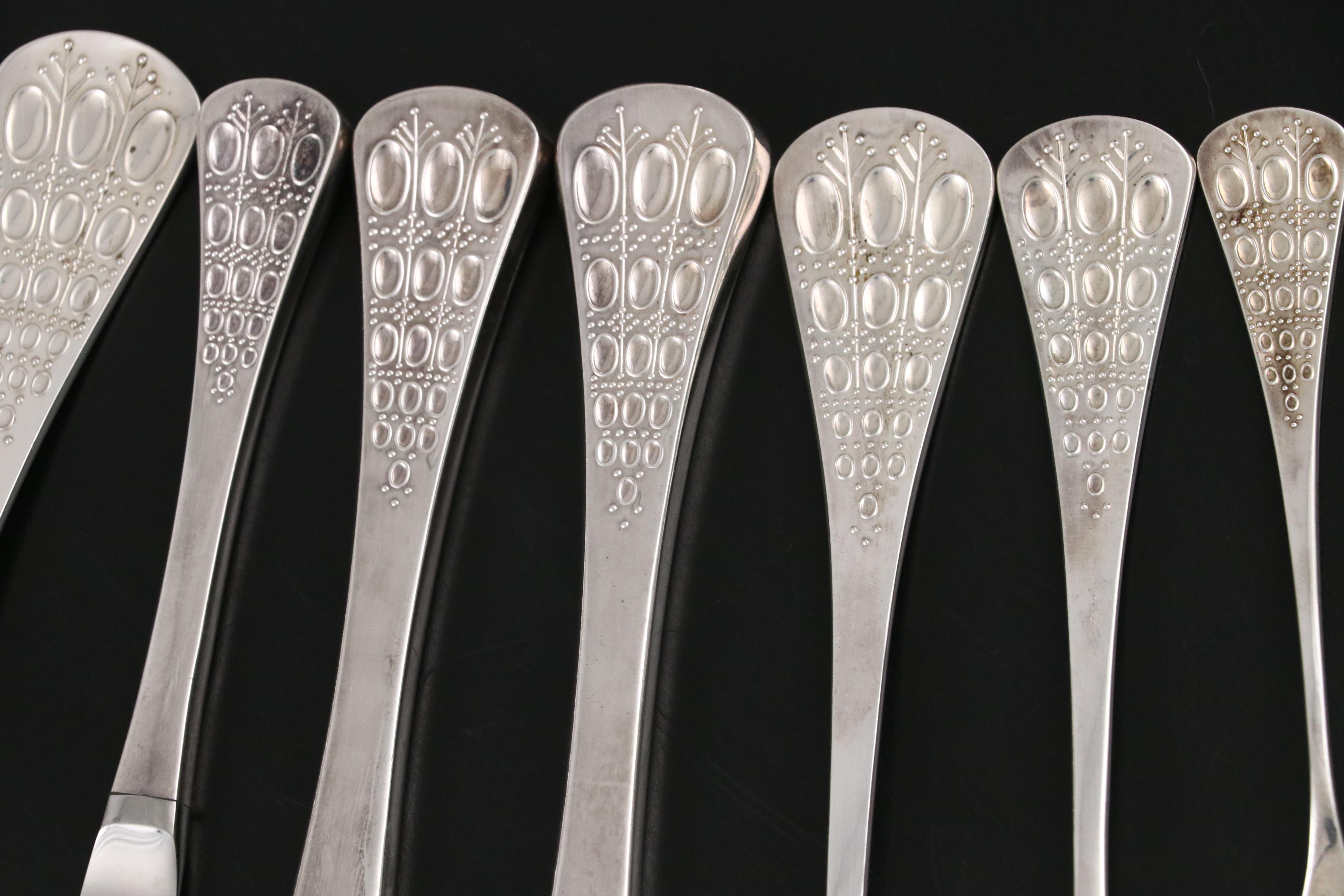 Rosenthal "Romance" Sterling Silver Flatware, Mid to Late 20th Century