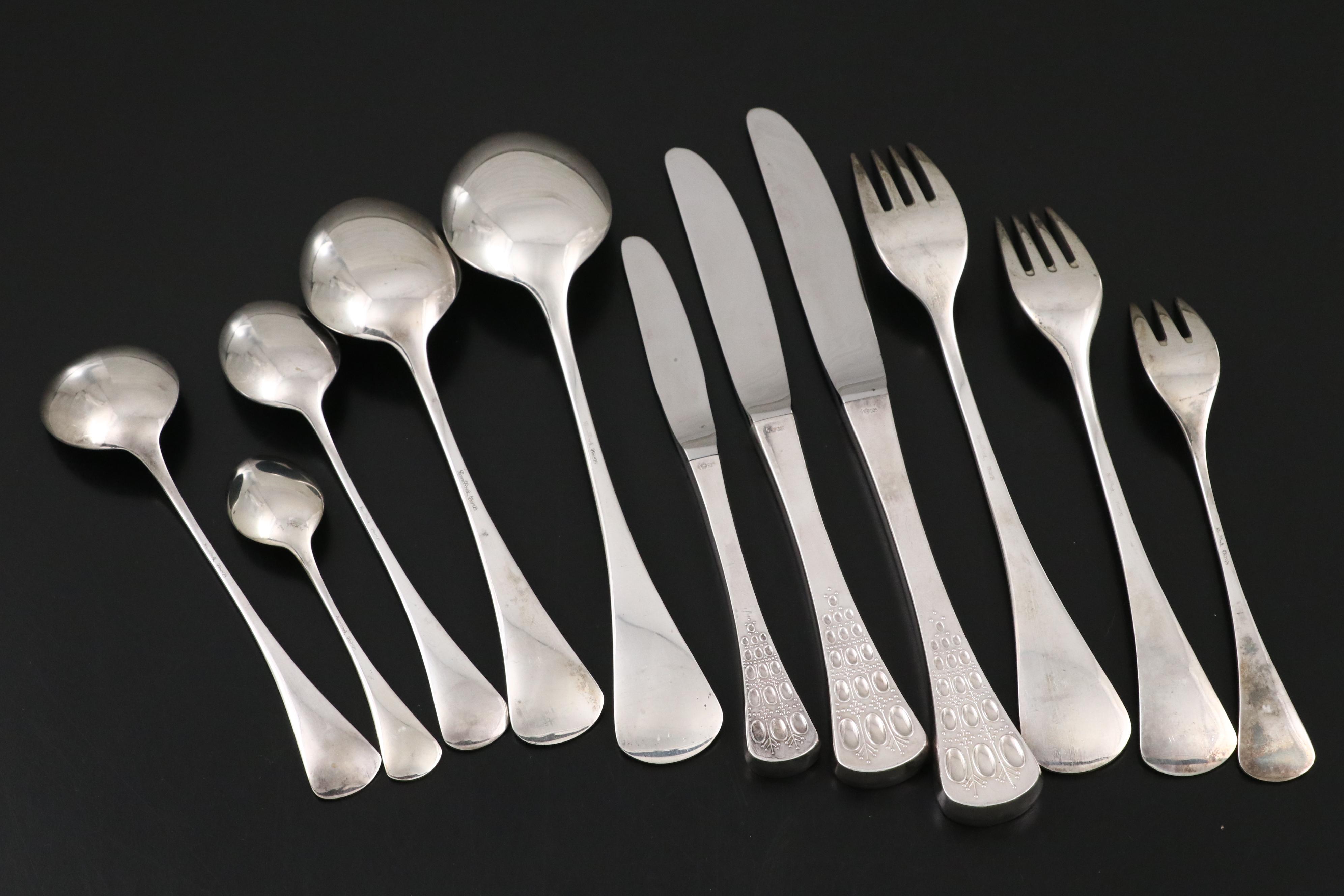 Rosenthal "Romance" Sterling Silver Flatware, Mid to Late 20th Century