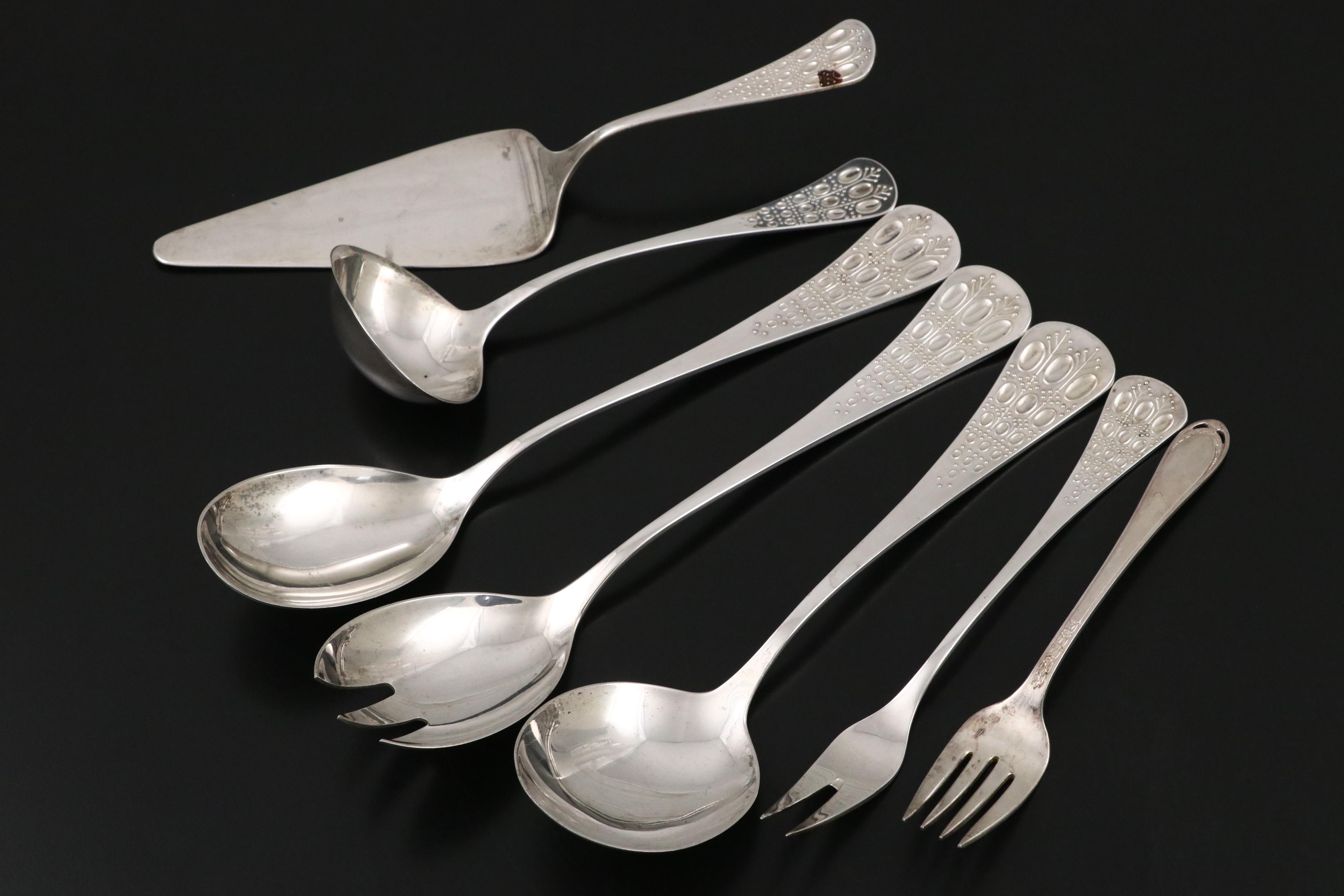 Rosenthal "Romance" Sterling Silver Flatware, Mid to Late 20th Century