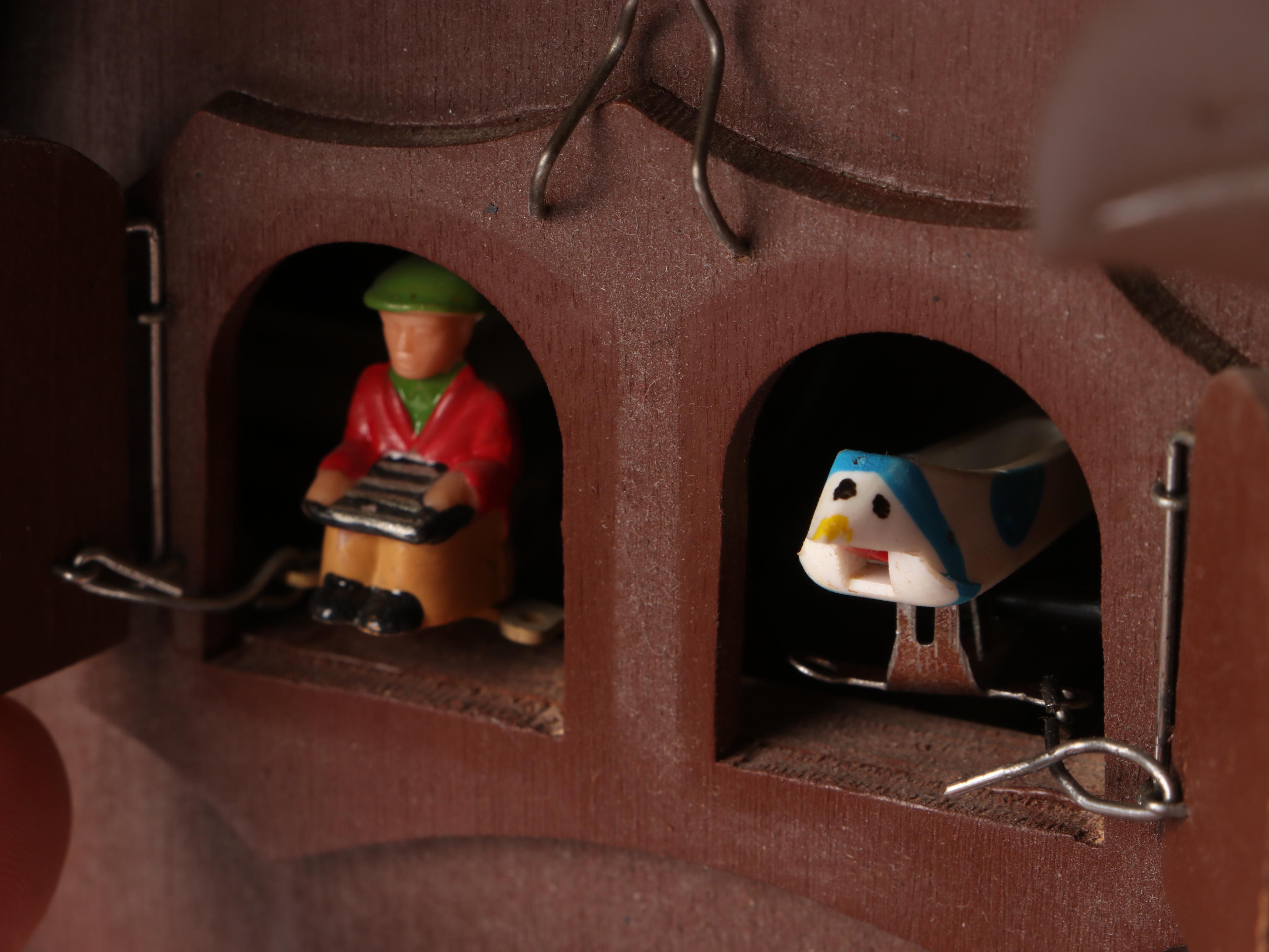 German Reuge Regula Bachmaier and Klemmer Wood Cuckoo Clock