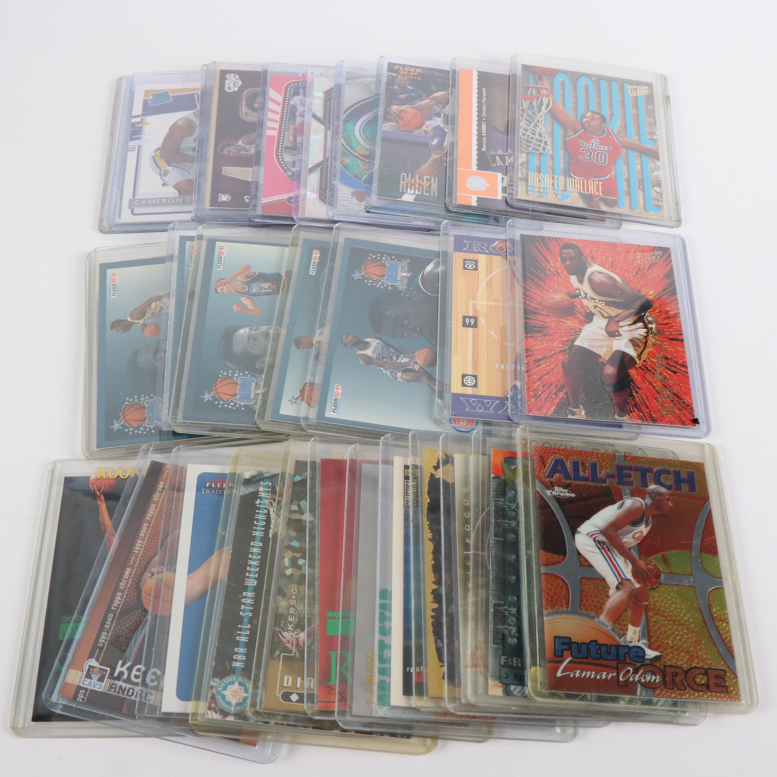 200+ Basketball Card Lot with Barkley, Iverson, Jordan, Garnett, Malone, McGrady