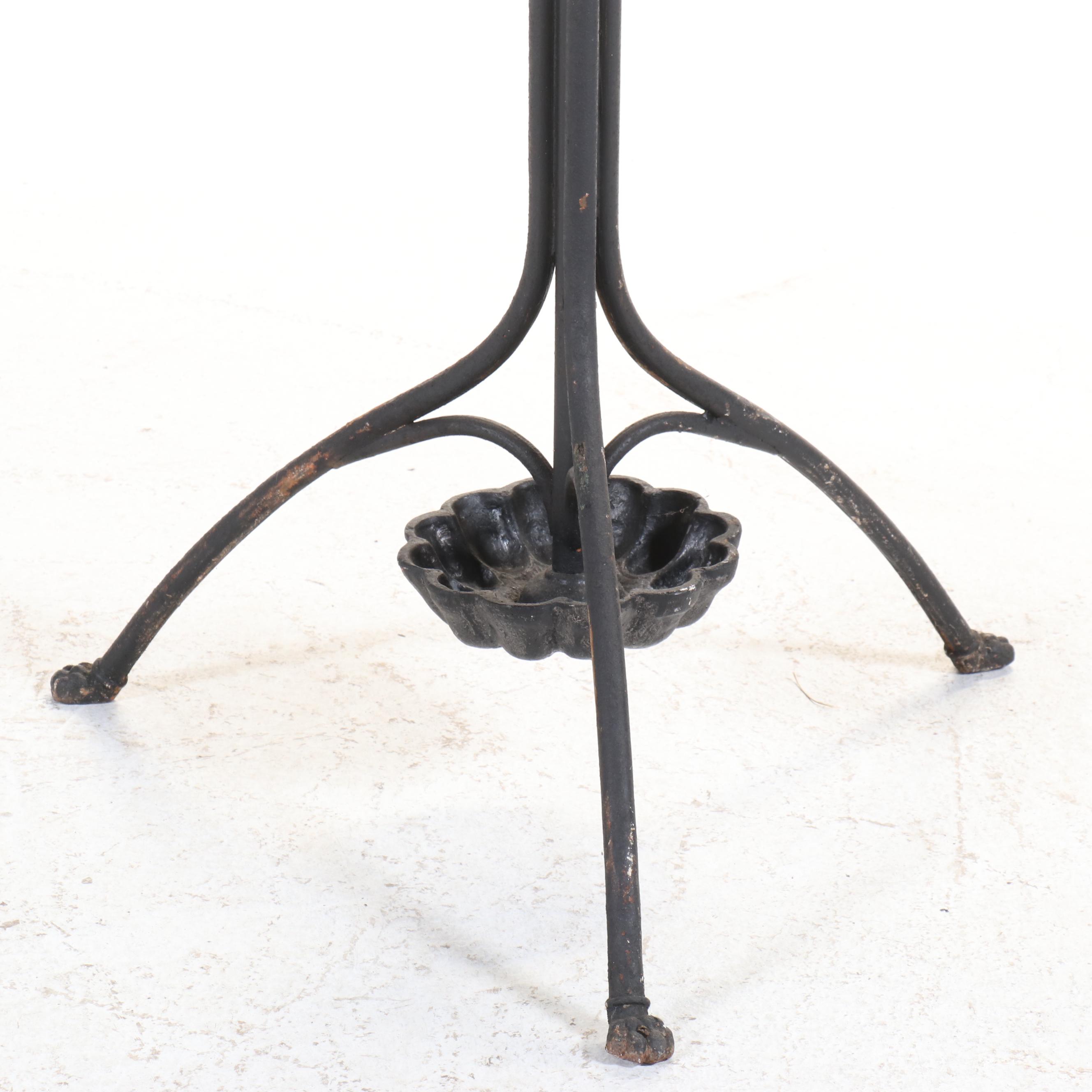 Victorian Style Tubular Iron Coat and Umbrella Stand, Mid to Late 20th Century