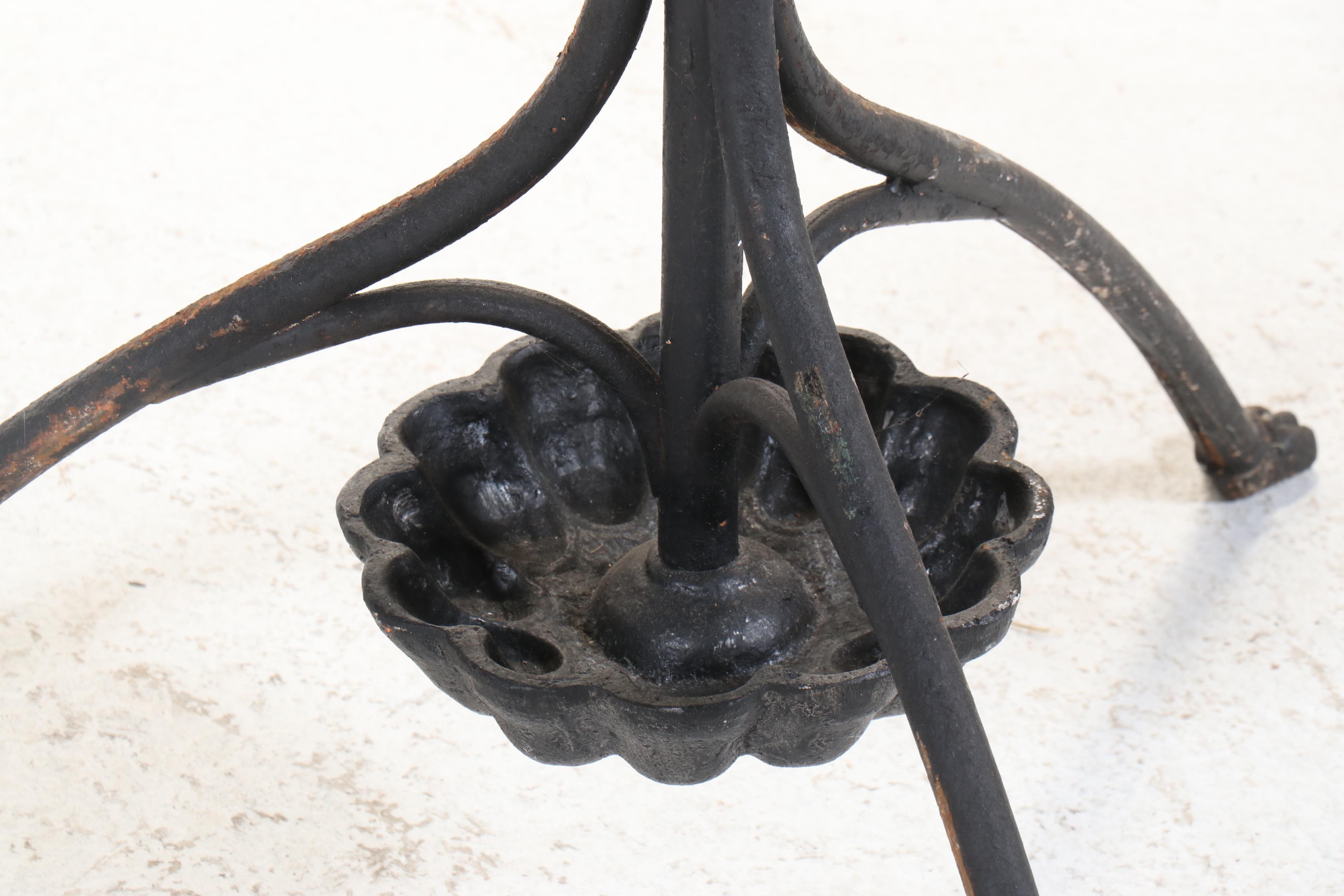 Victorian Style Tubular Iron Coat and Umbrella Stand, Mid to Late 20th Century