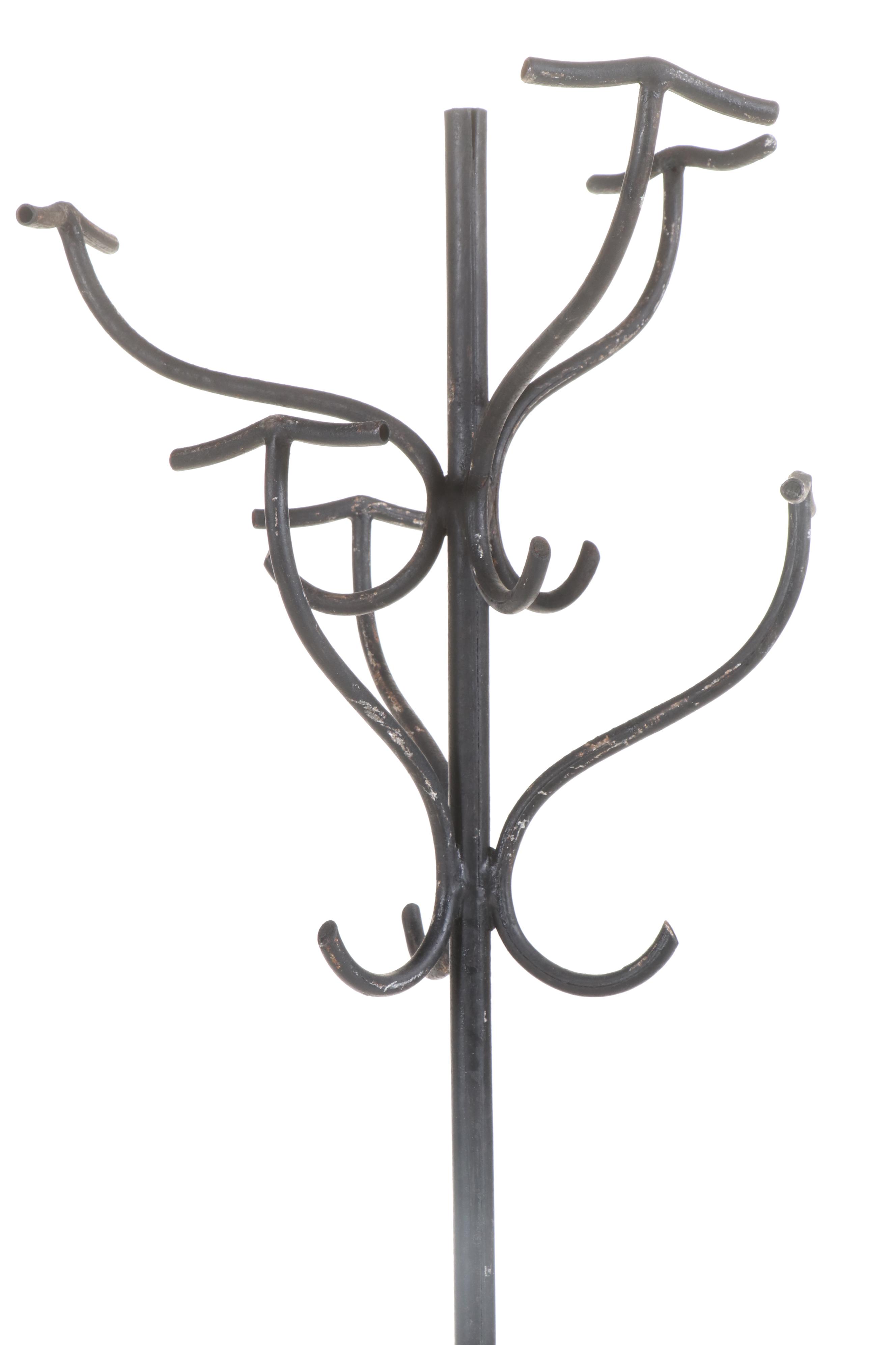 Victorian Style Tubular Iron Coat and Umbrella Stand, Mid to Late 20th Century