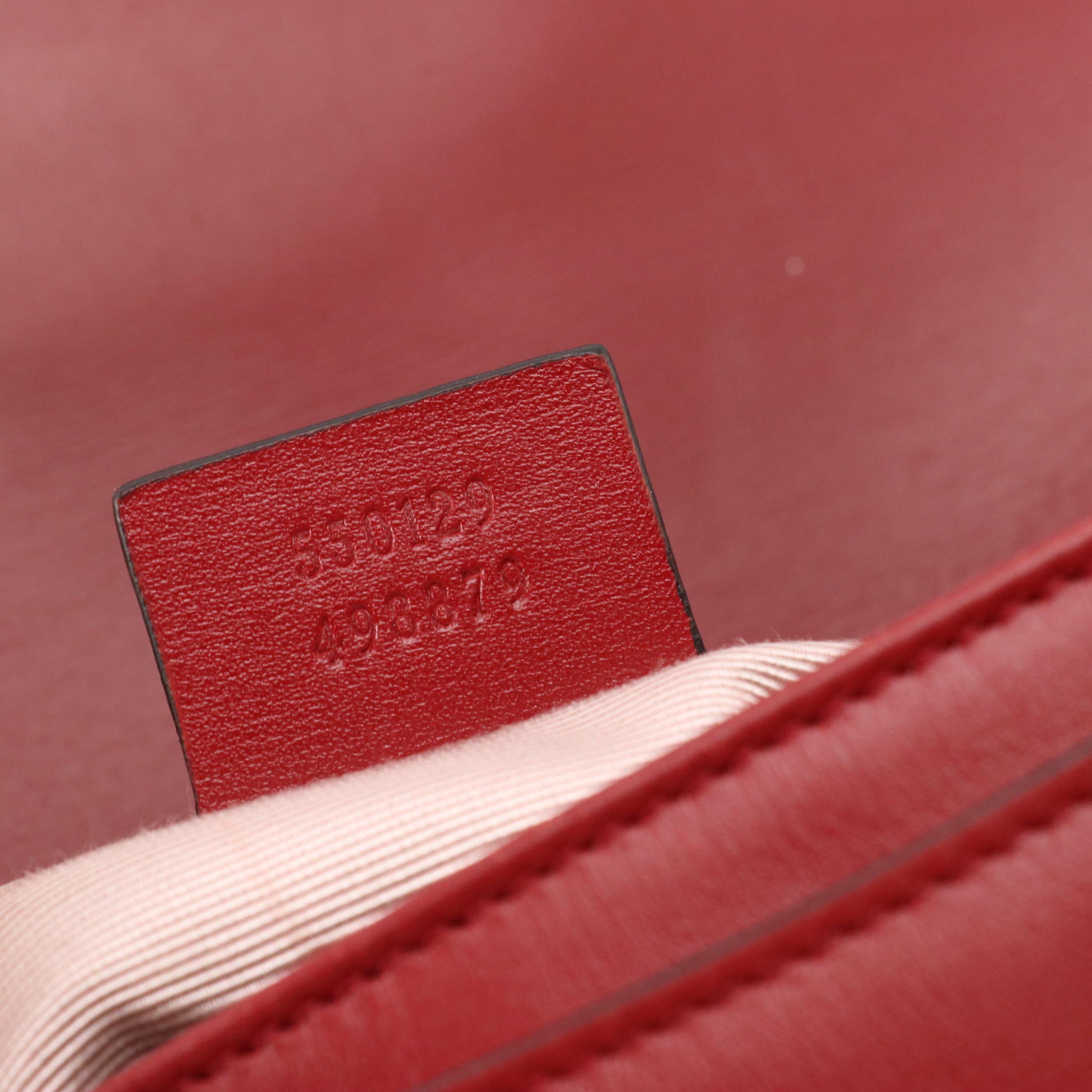 Gucci Arli Small Flap Crossbody Bag in Bi-Color Calfskin Leather