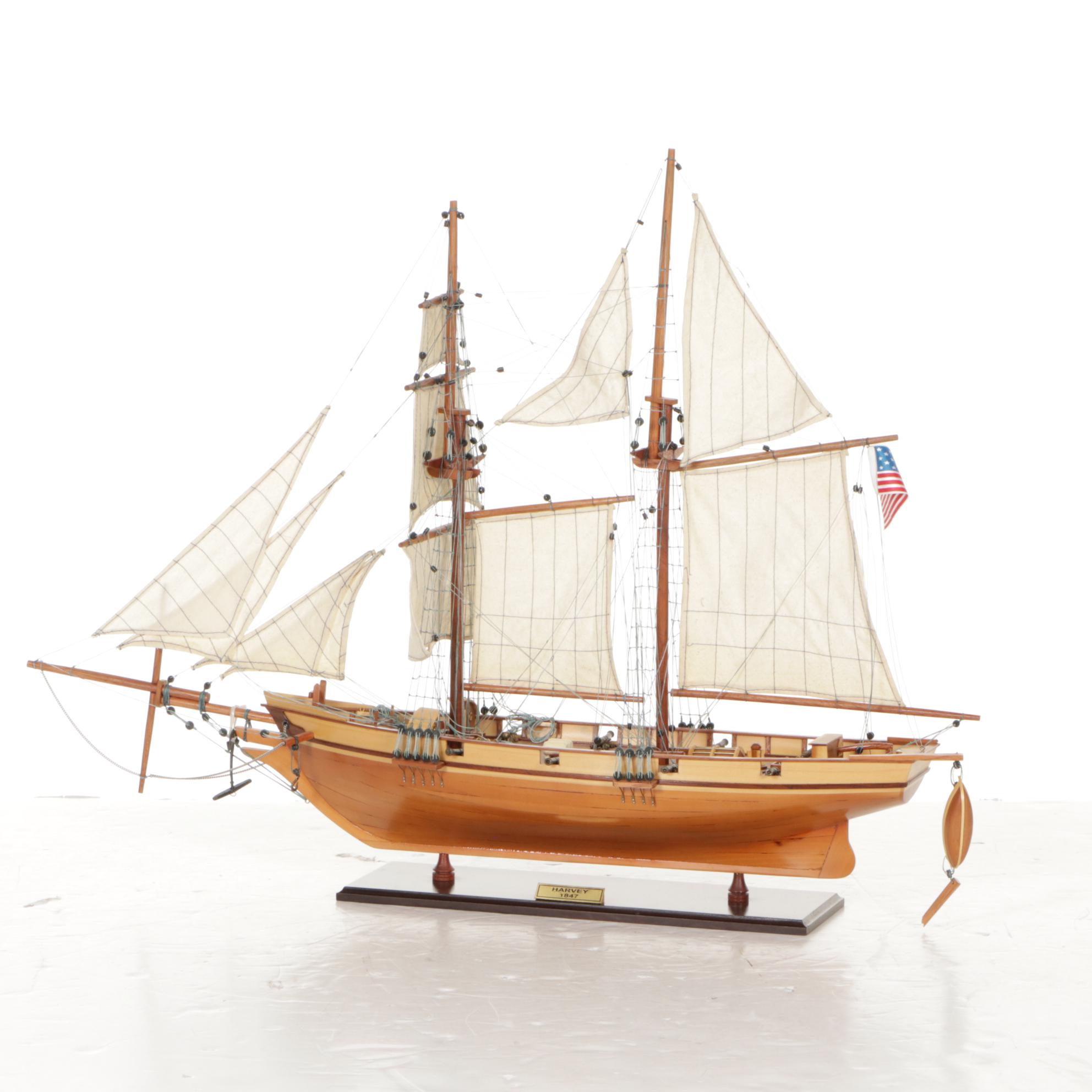 Old Modern Handicrafts Harvey 1847 Model Ship