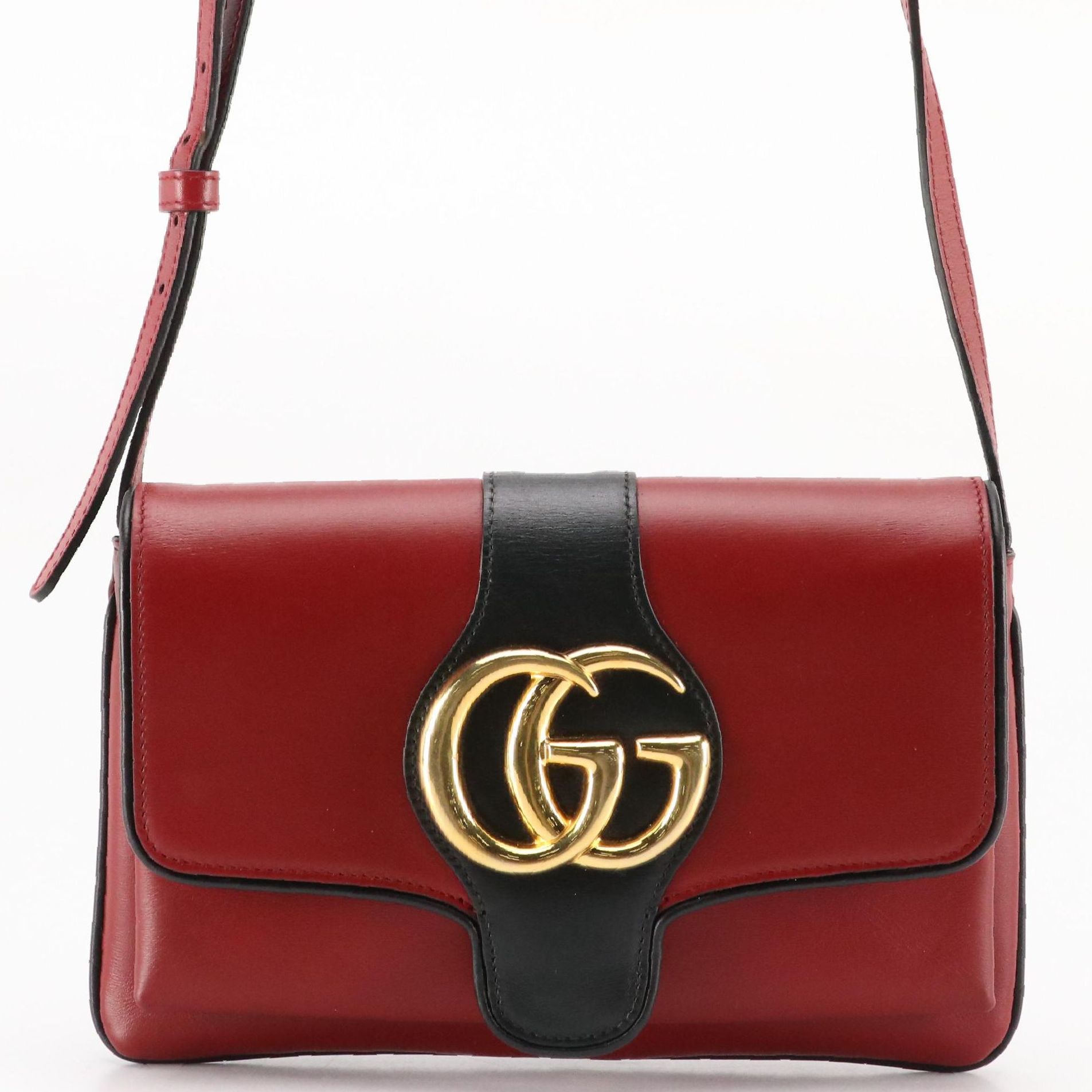 Gucci Arli Small Flap Crossbody Bag in Bi-Color Calfskin Leather