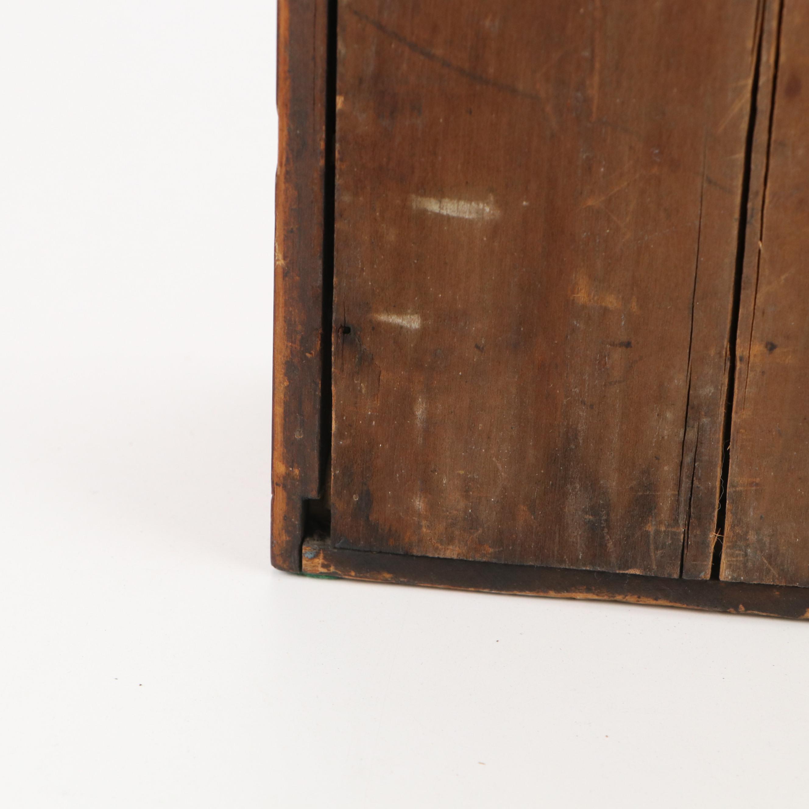 Seth Thomas "Ballston Springs" Reverse Painted Wooden Shelf Clock, 19th Century