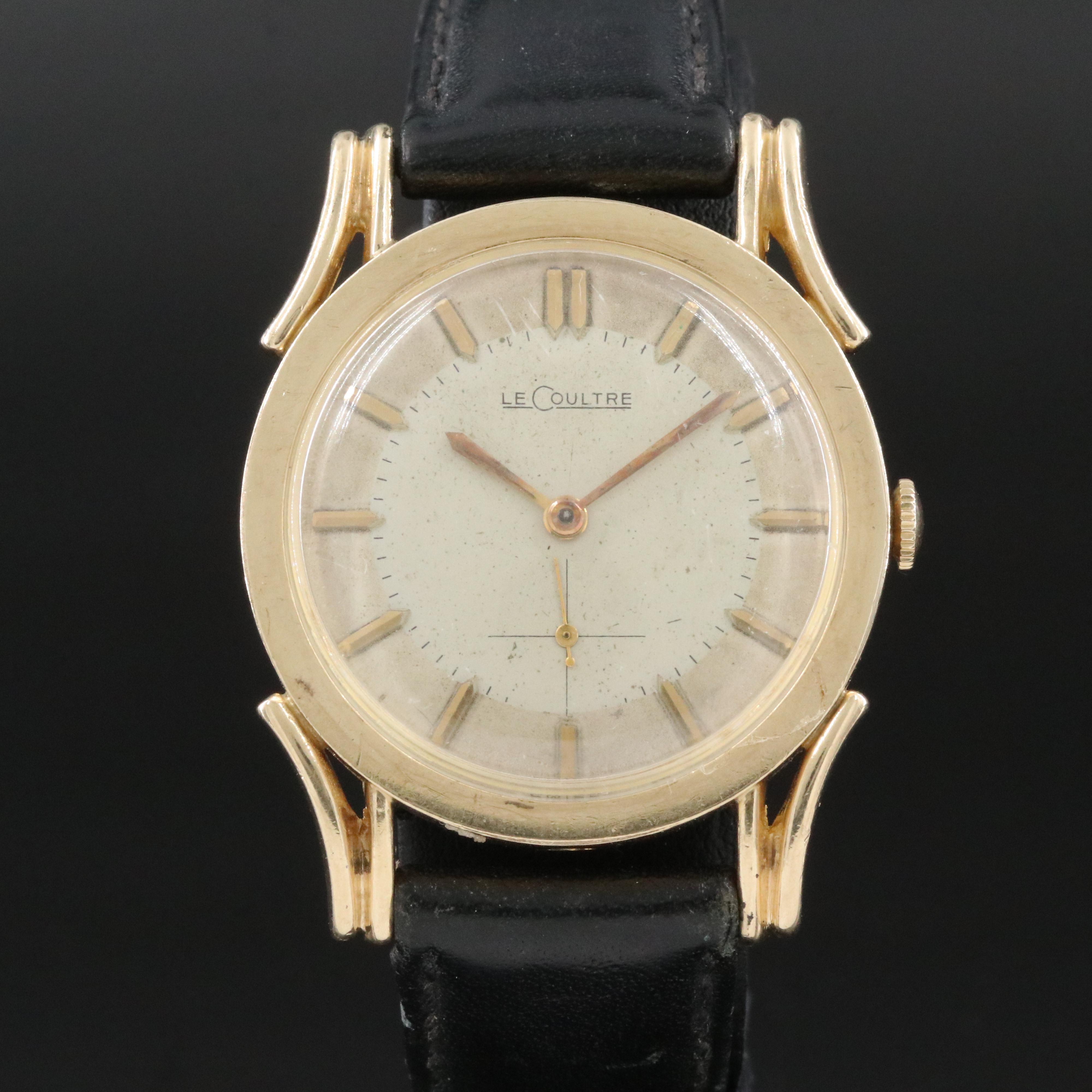 Vintage LeCoultre Gold-Plated Manual-Wind Watch