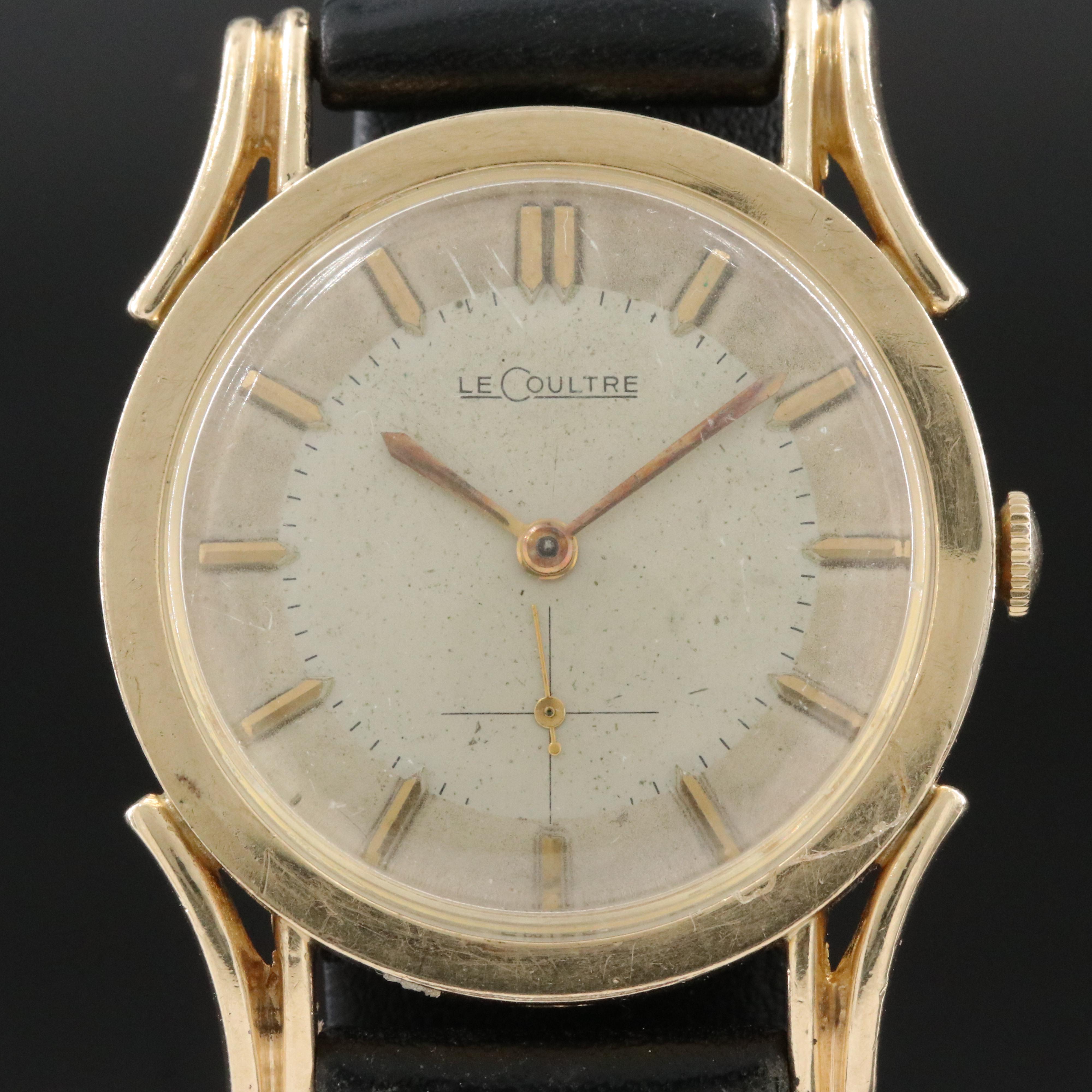 Vintage LeCoultre Gold-Plated Manual-Wind Watch