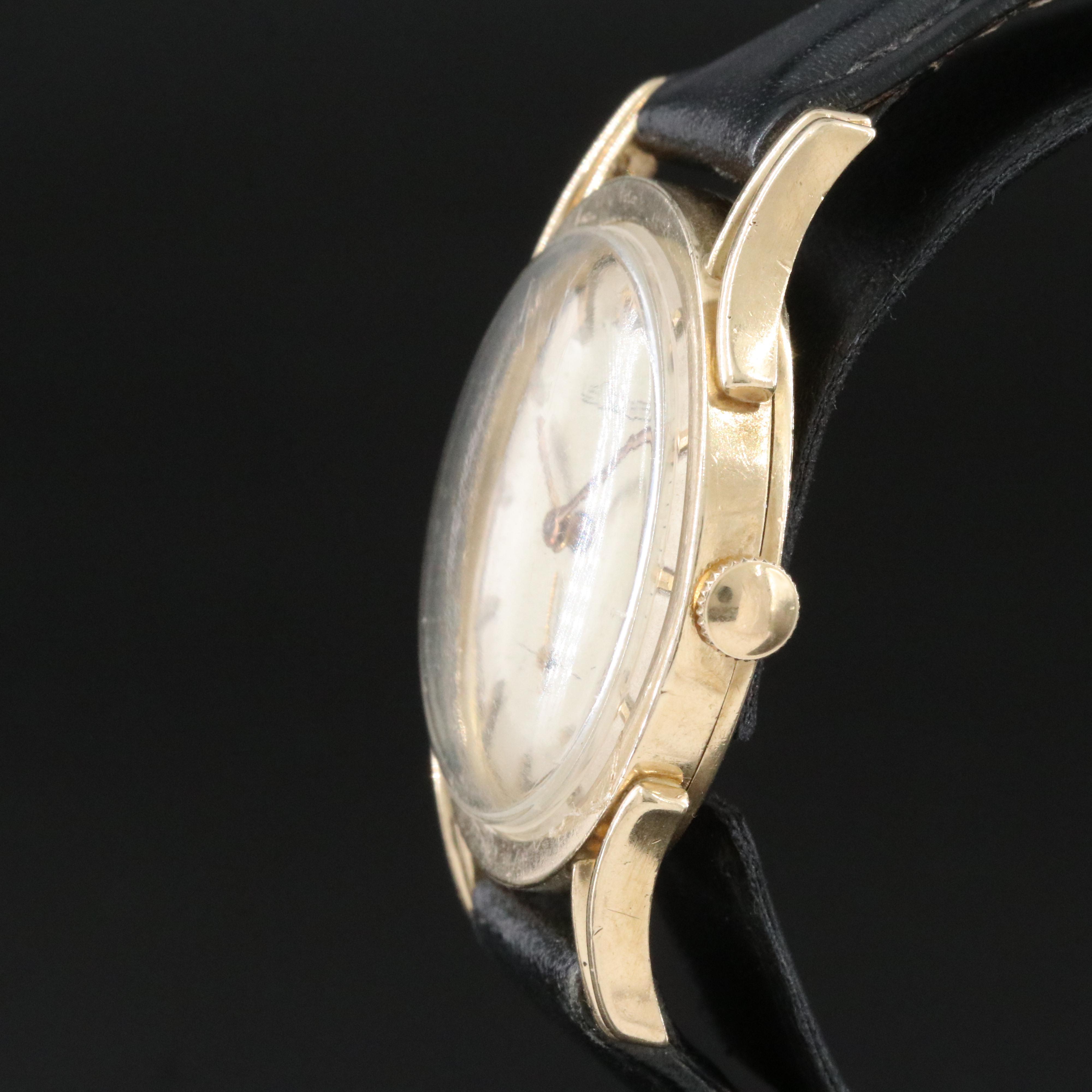 Vintage LeCoultre Gold-Plated Manual-Wind Watch
