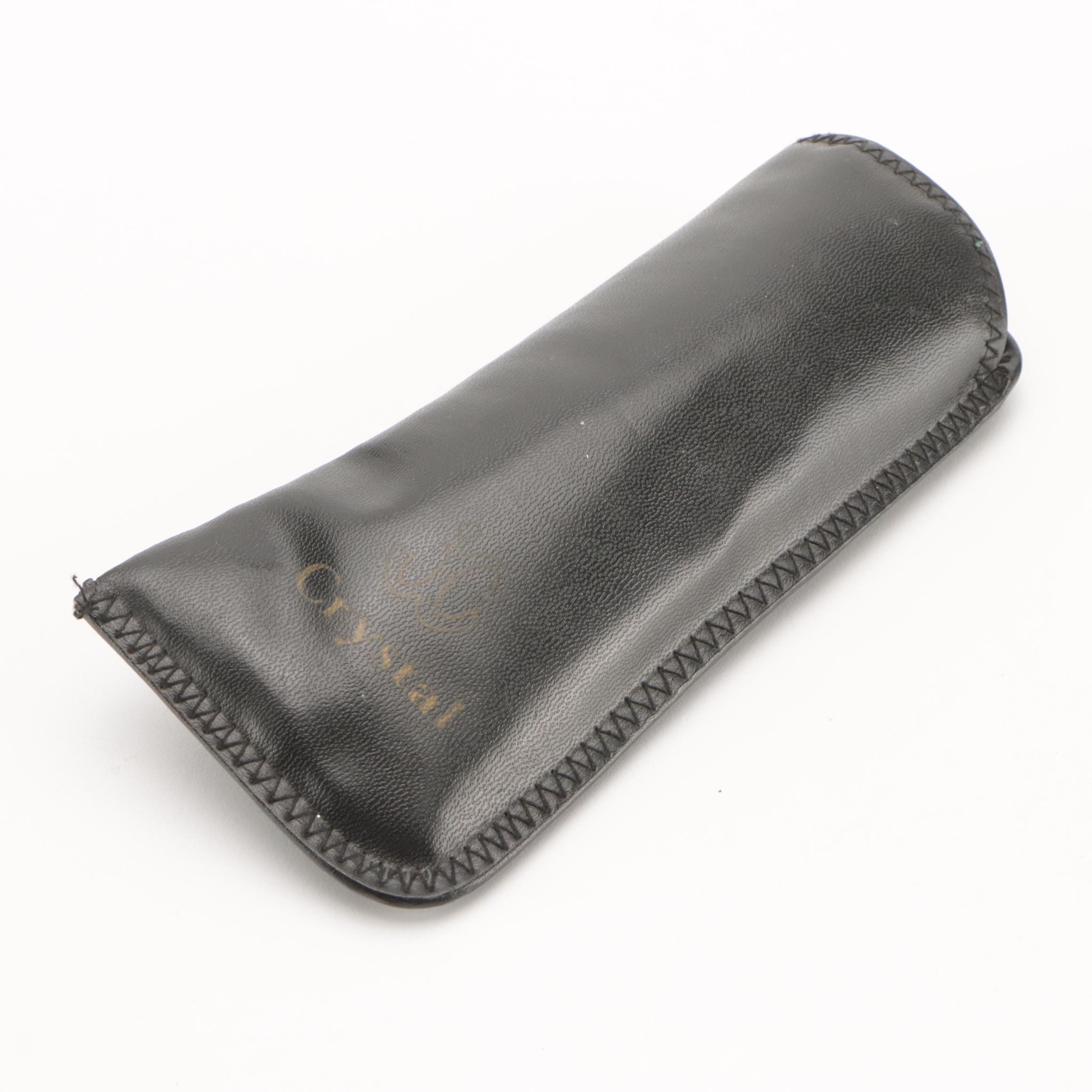 DB859 Polarized Brown Havana Butterfly Frame Sunglasses With JC Crystal Case