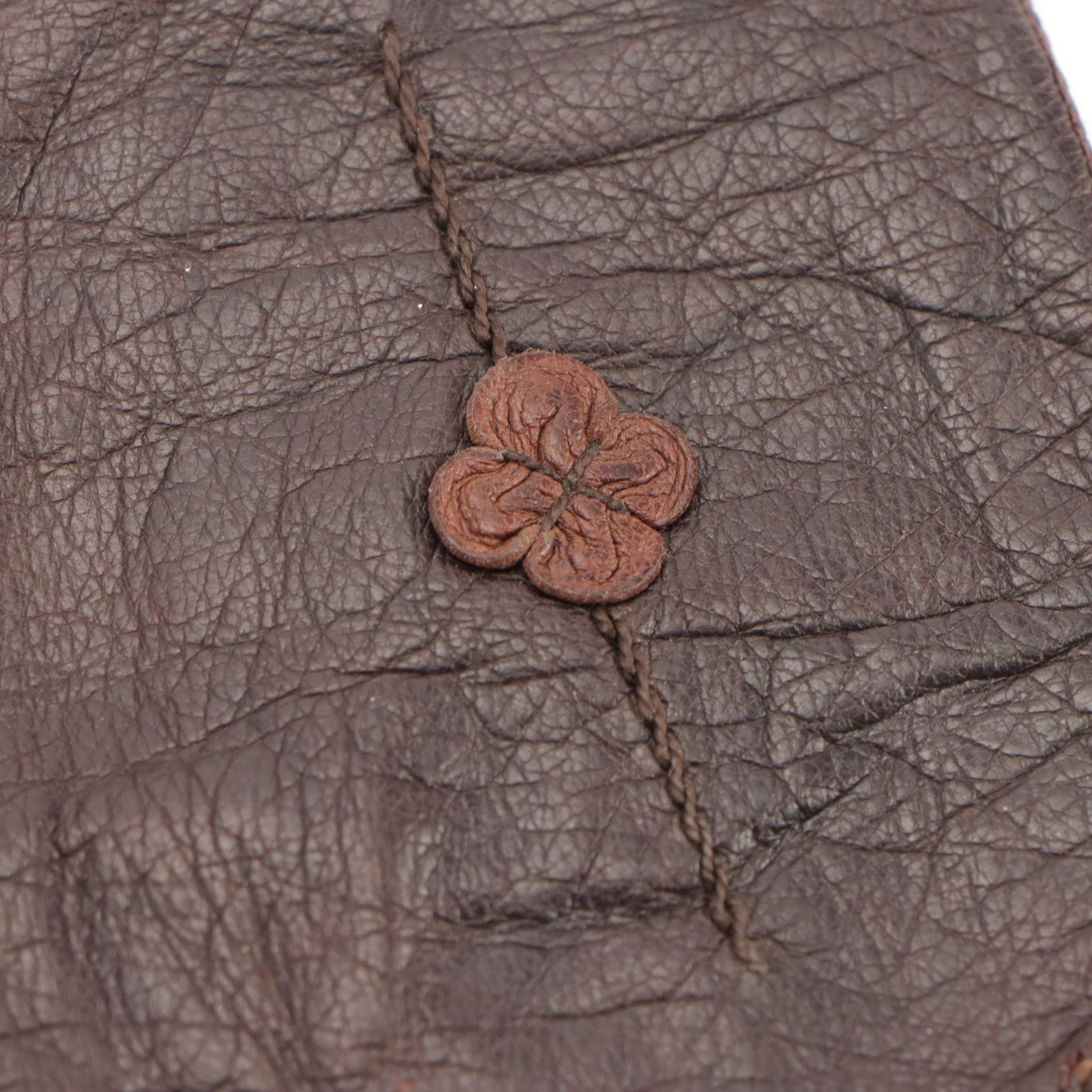 Caresskin by Superb and Other Vintage Black/Brown Leather Gloves