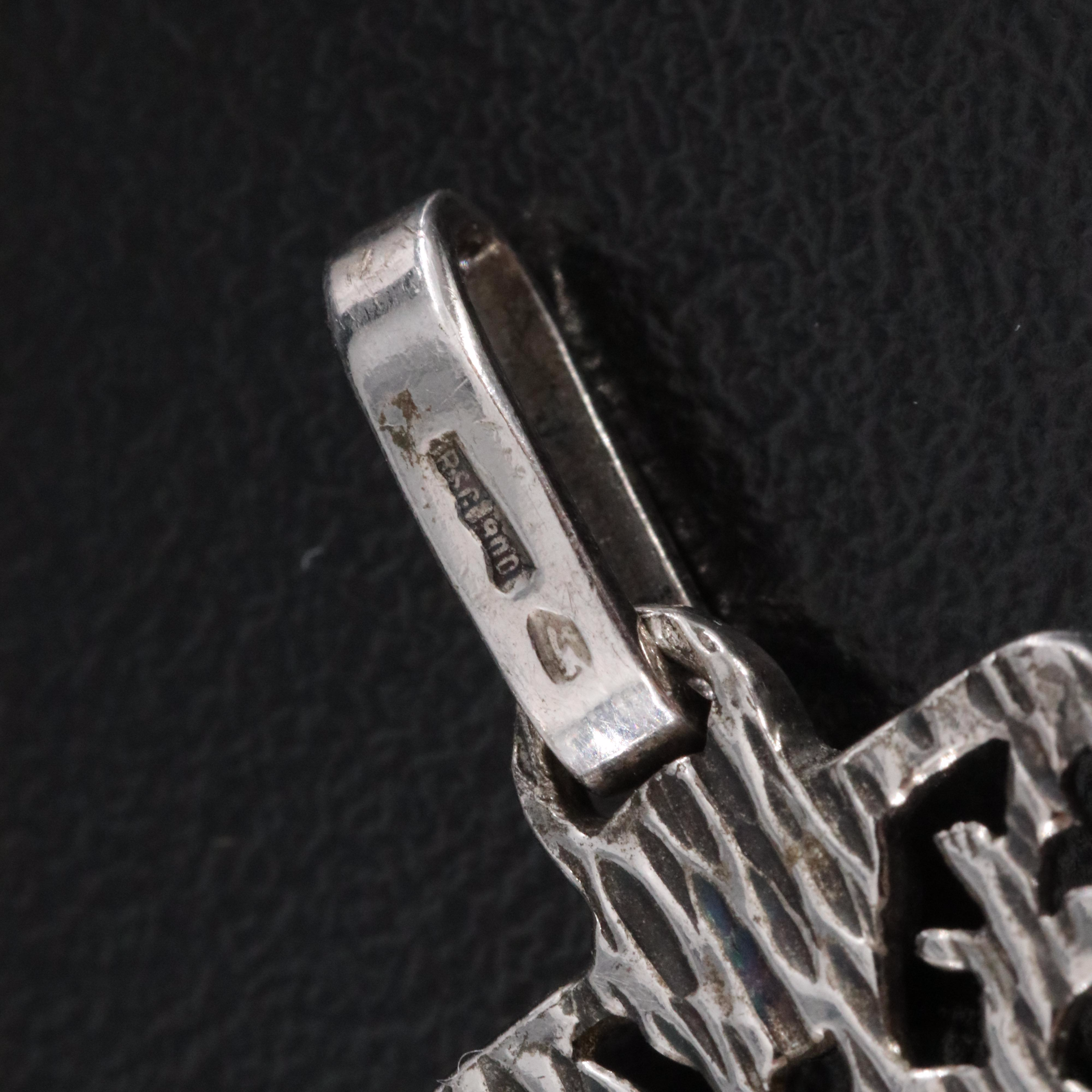 900 Silver and Sterling Crosses Including Antique Garnet and Reversible