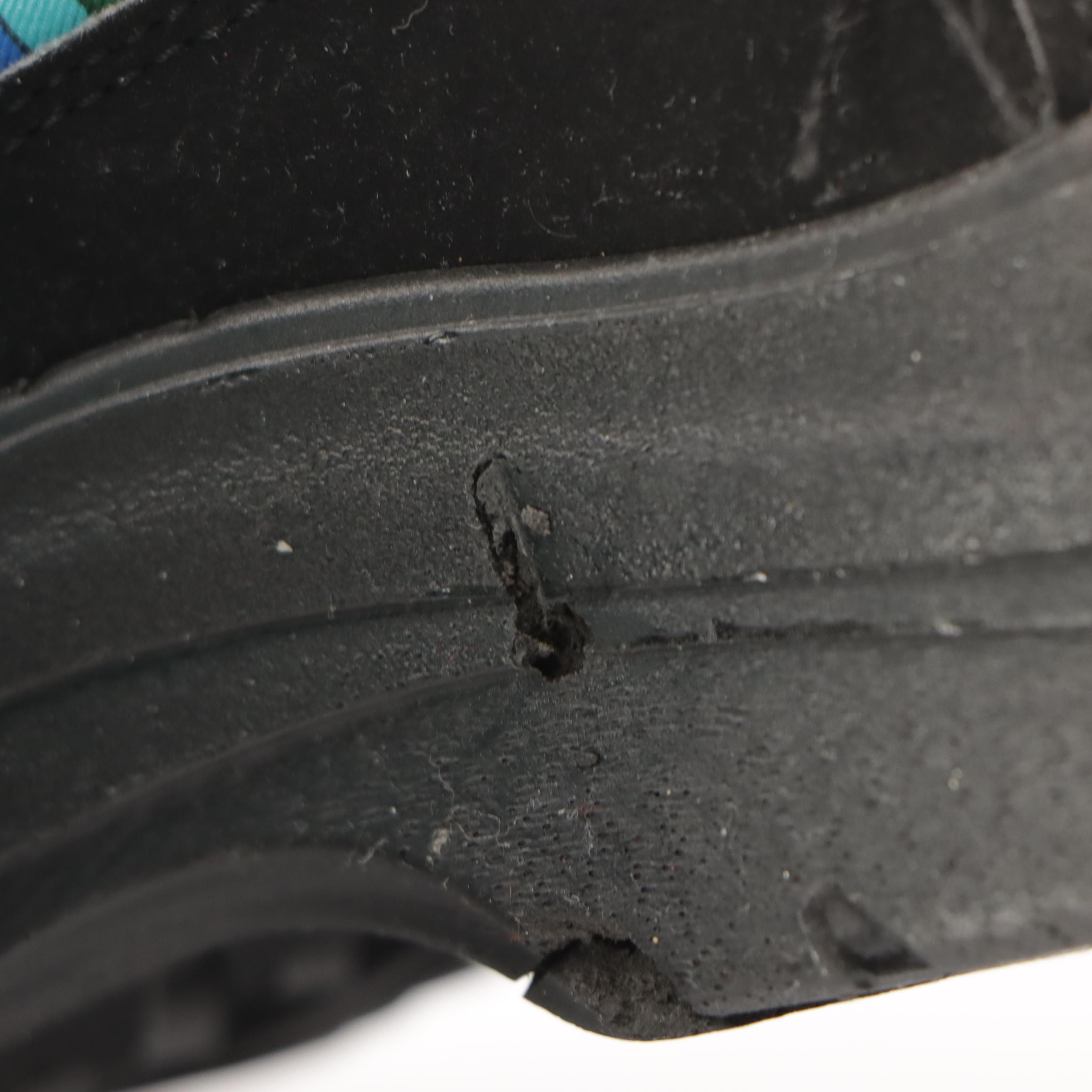 Emilio Pucci Blue Floral Print Lace-Up Snow Boots