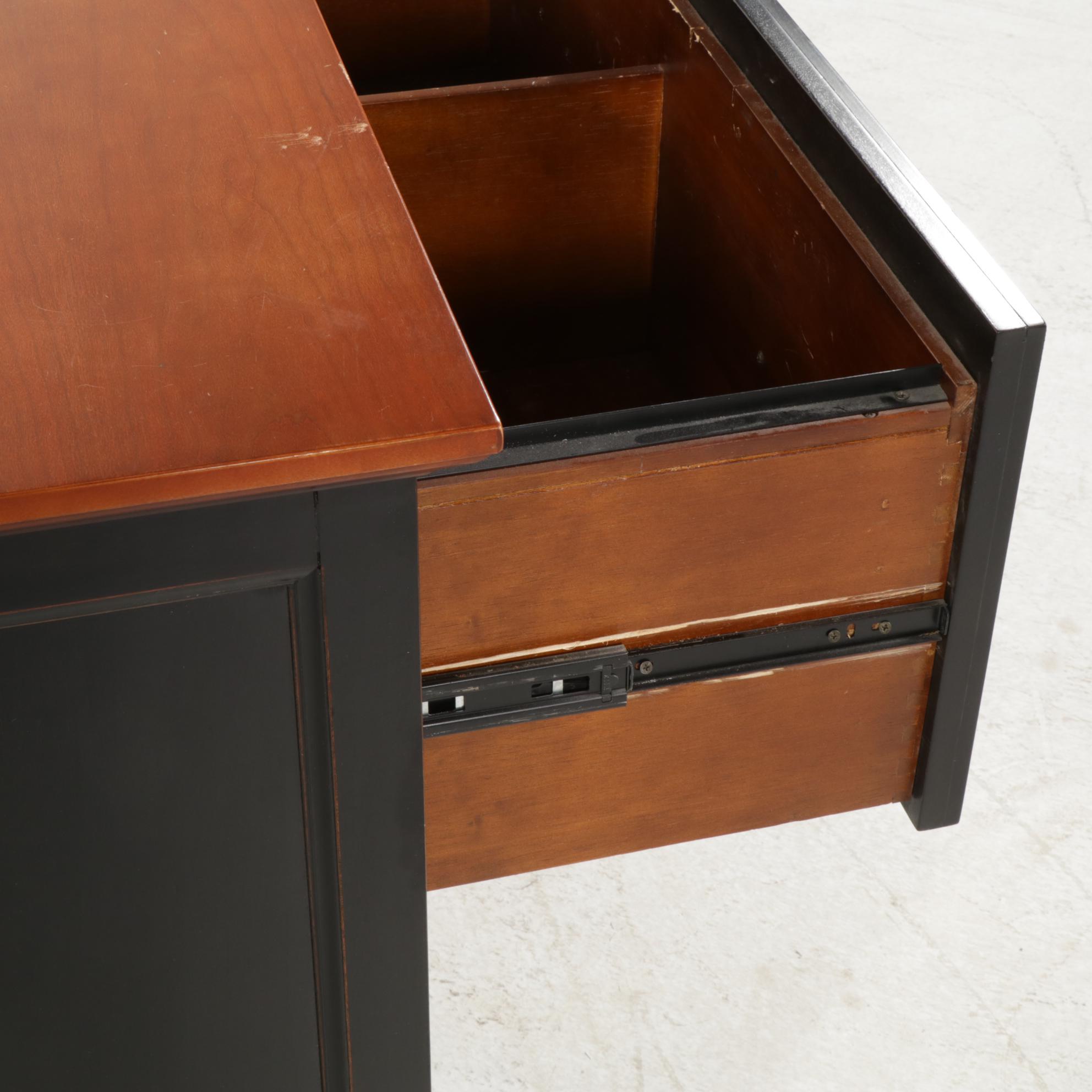 Arhaus Black Painted Lateral File Cabinet
