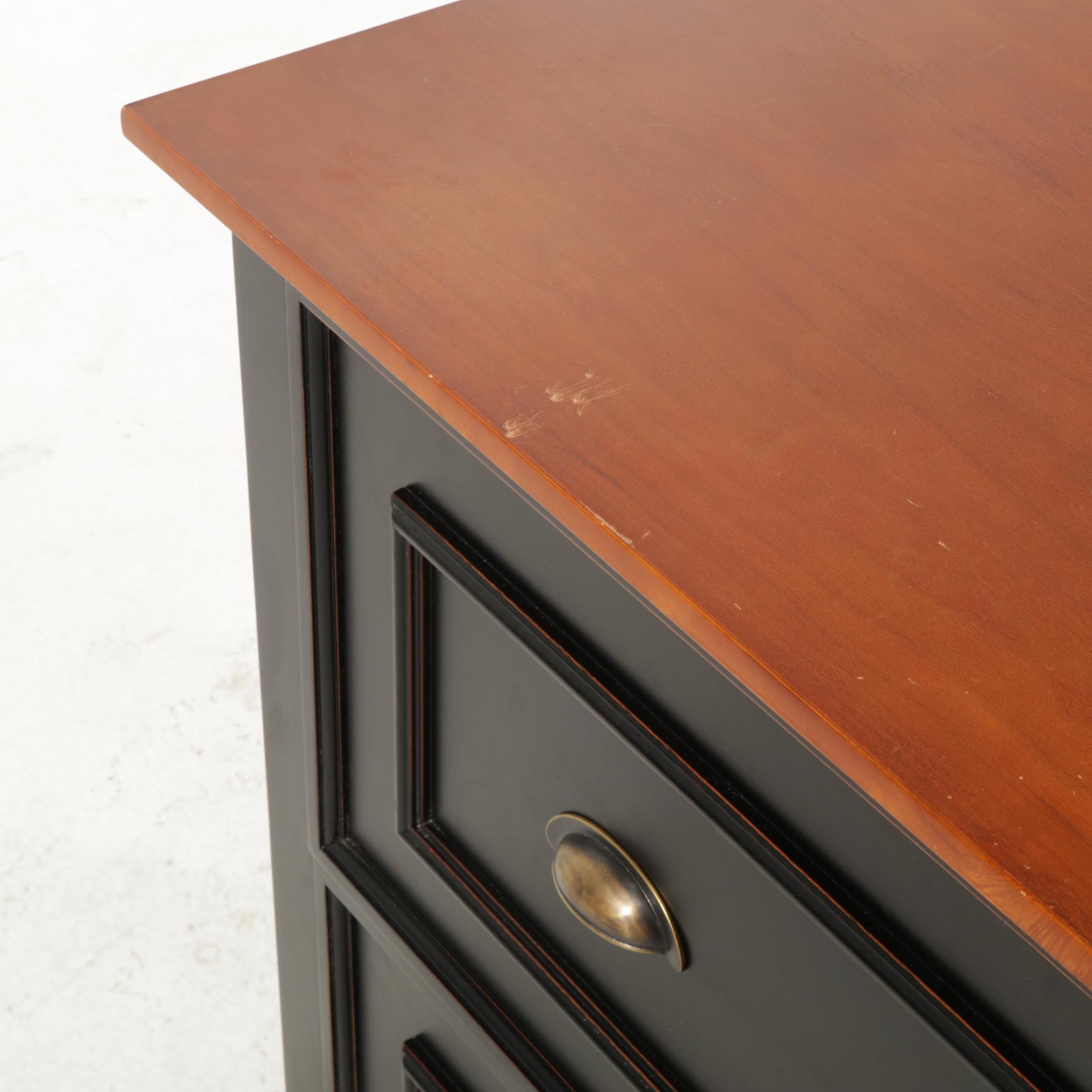 Arhaus Black Painted Lateral File Cabinet