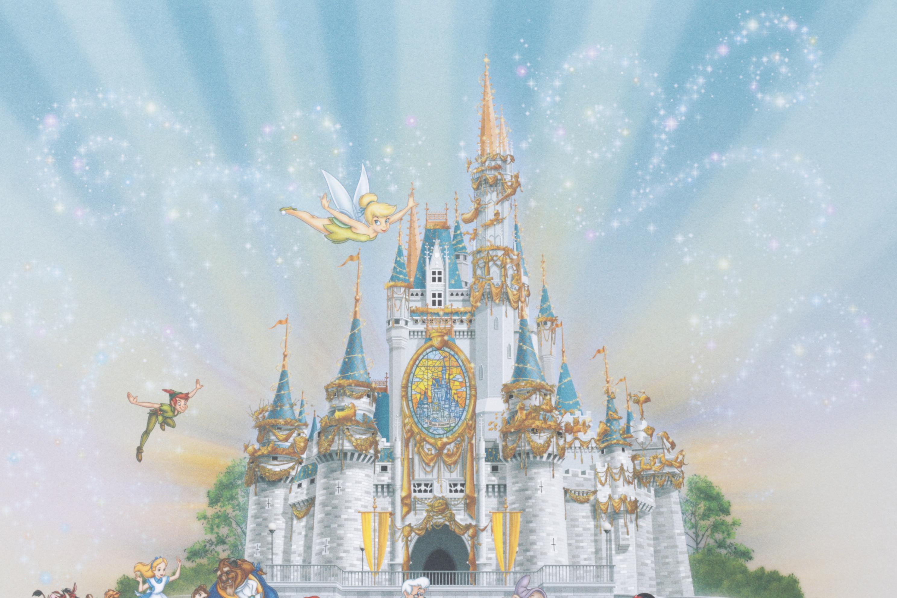 Disney Commemorative Lithograph "Happiest Celebration on Earth," 2005