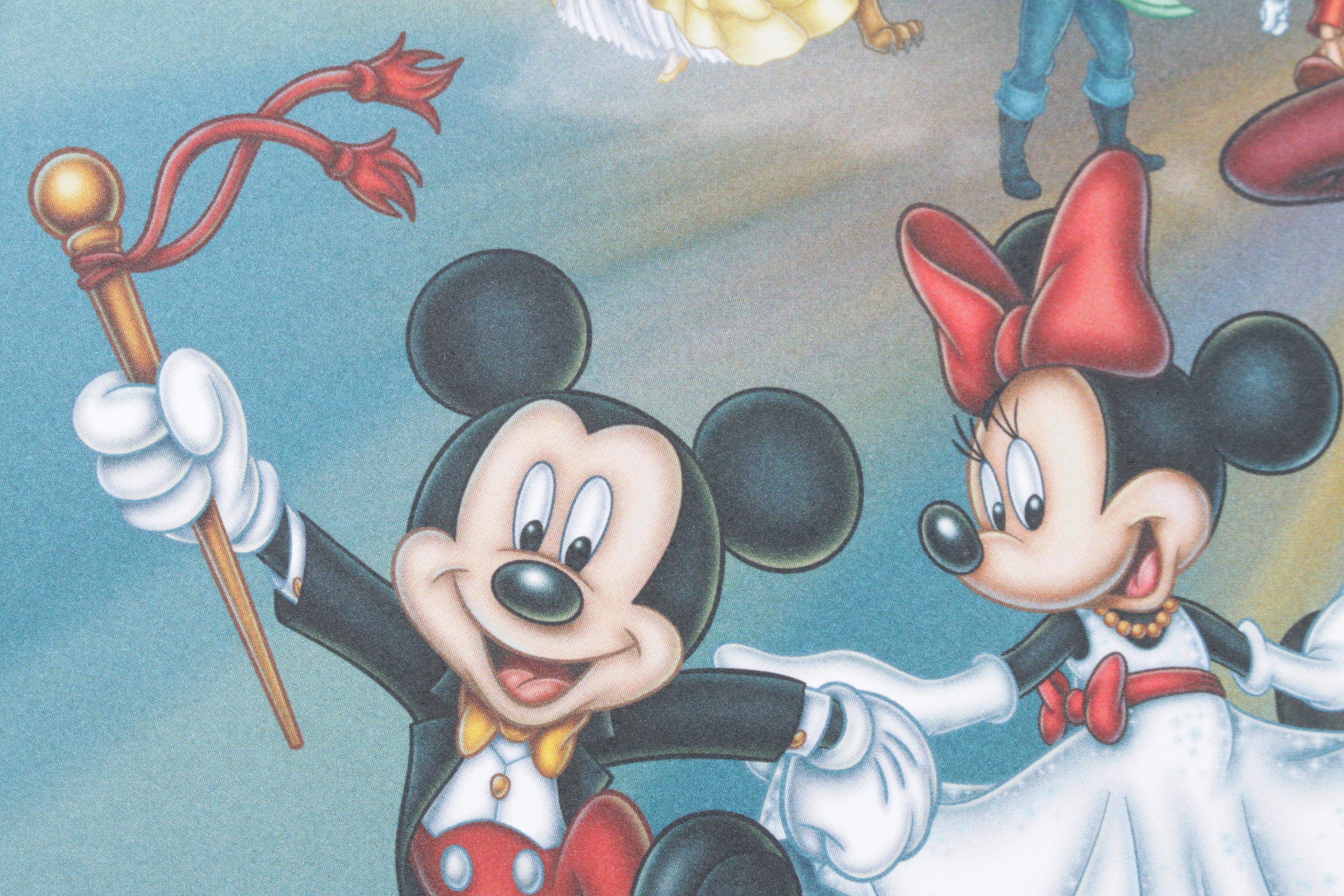 Disney Commemorative Lithograph "Happiest Celebration on Earth," 2005