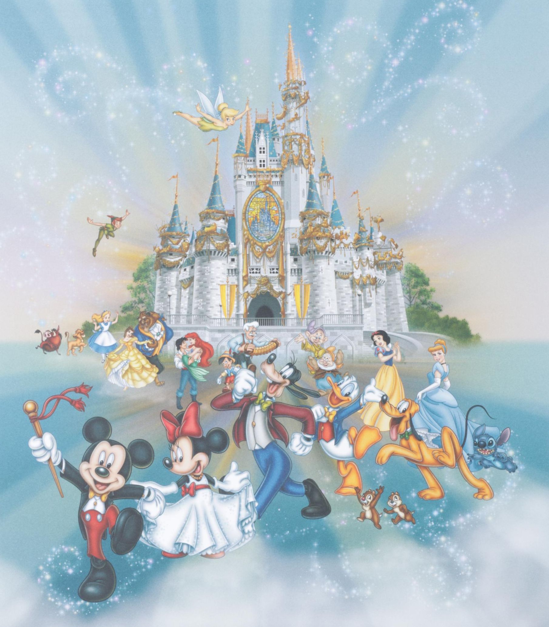 Disney Commemorative Lithograph "Happiest Celebration on Earth," 2005