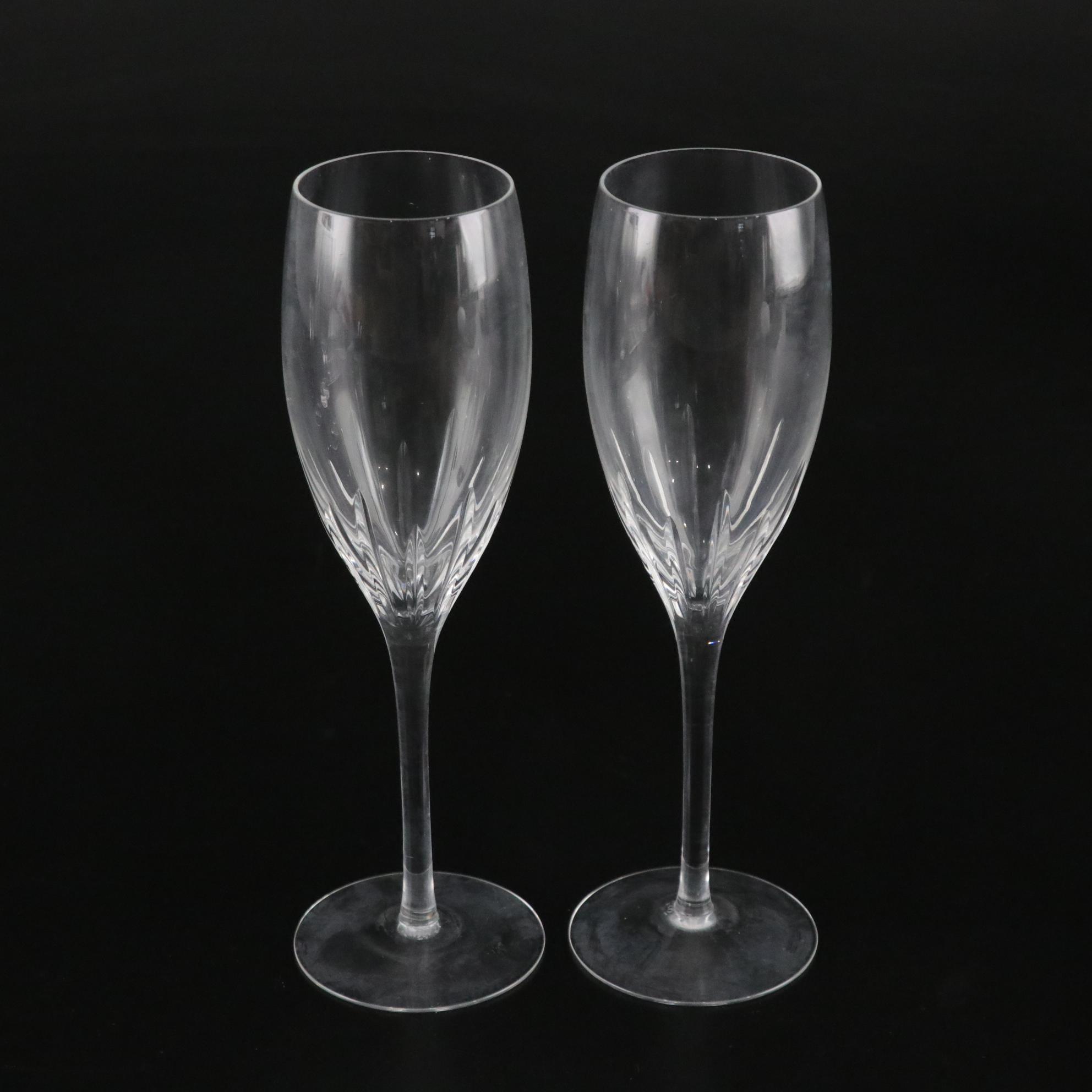 Lenox "Starfire" Stemware with Etched Glass Cocktail Shaker & Stirrers, 1960s