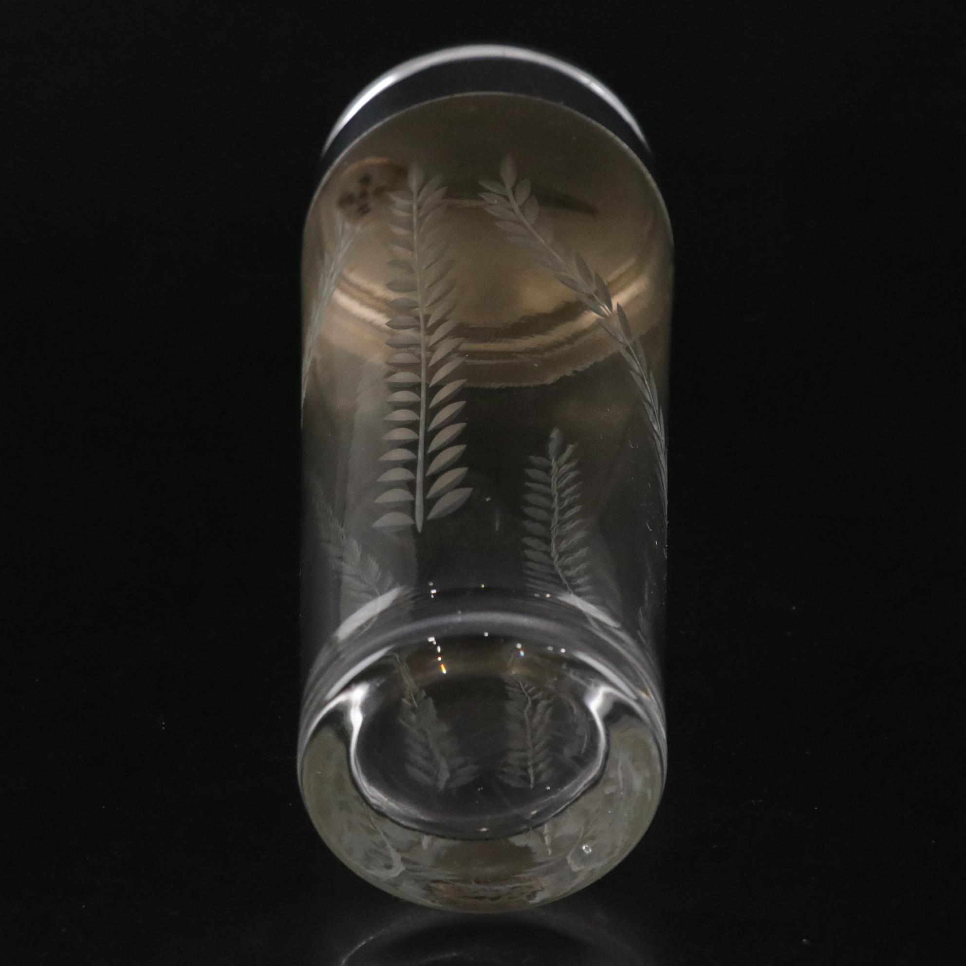 Lenox "Starfire" Stemware with Etched Glass Cocktail Shaker & Stirrers, 1960s