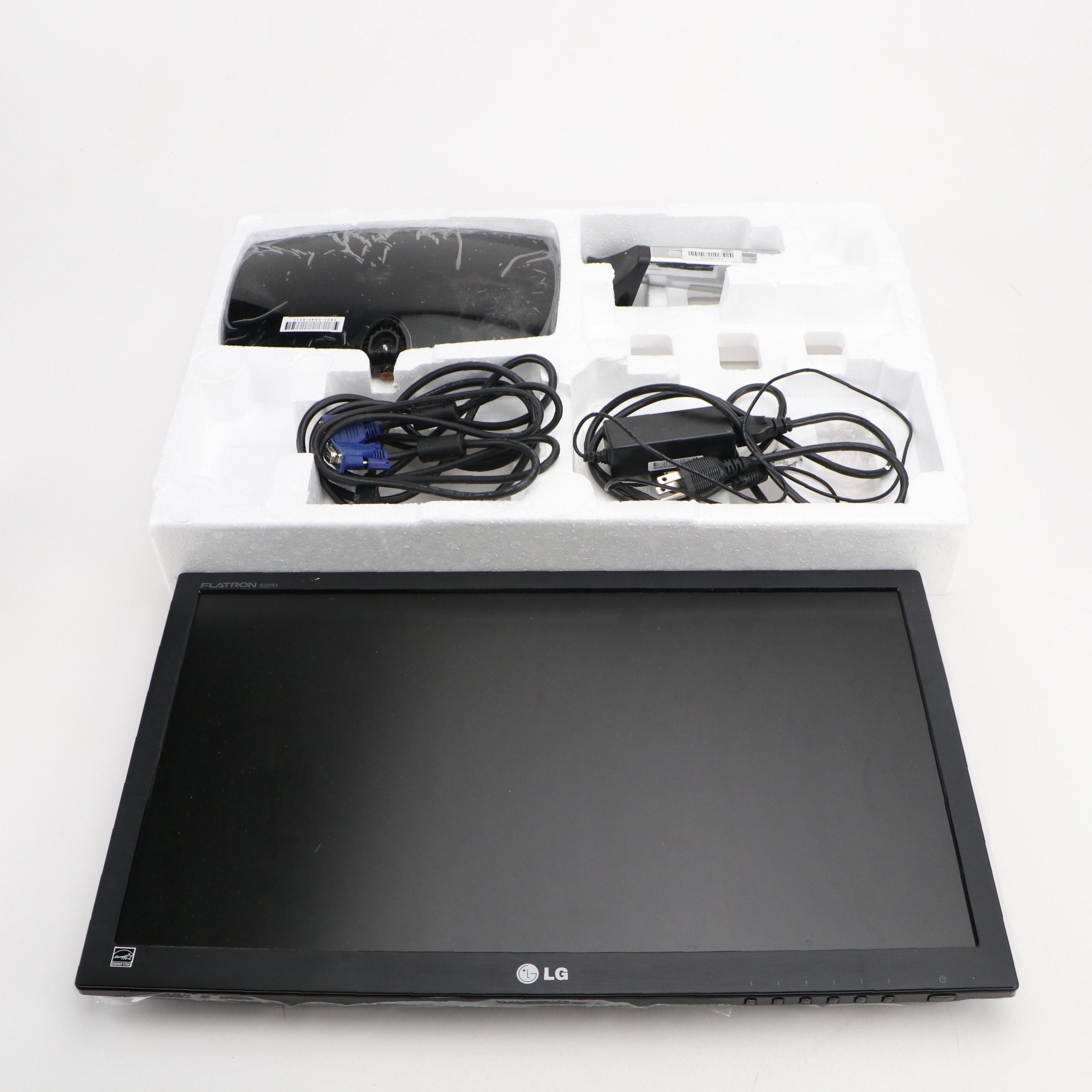 LG 22" Flatron Super LED LCD Monitor with Stand, 2012