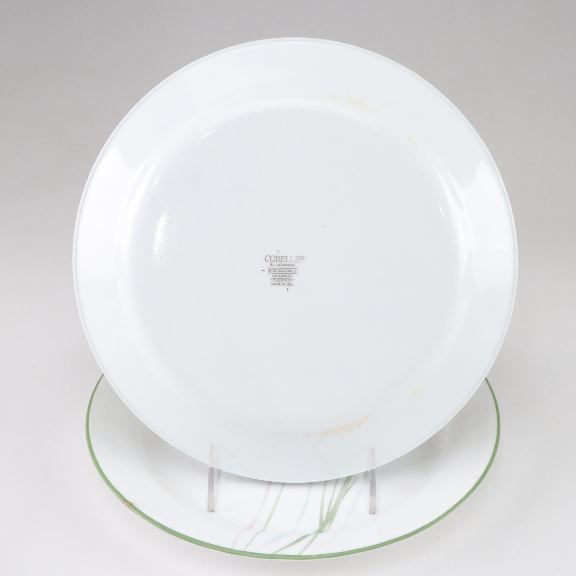 Corning by Corelle "Shadow Iris" Dinnerware with Glassware & Serving Dishes