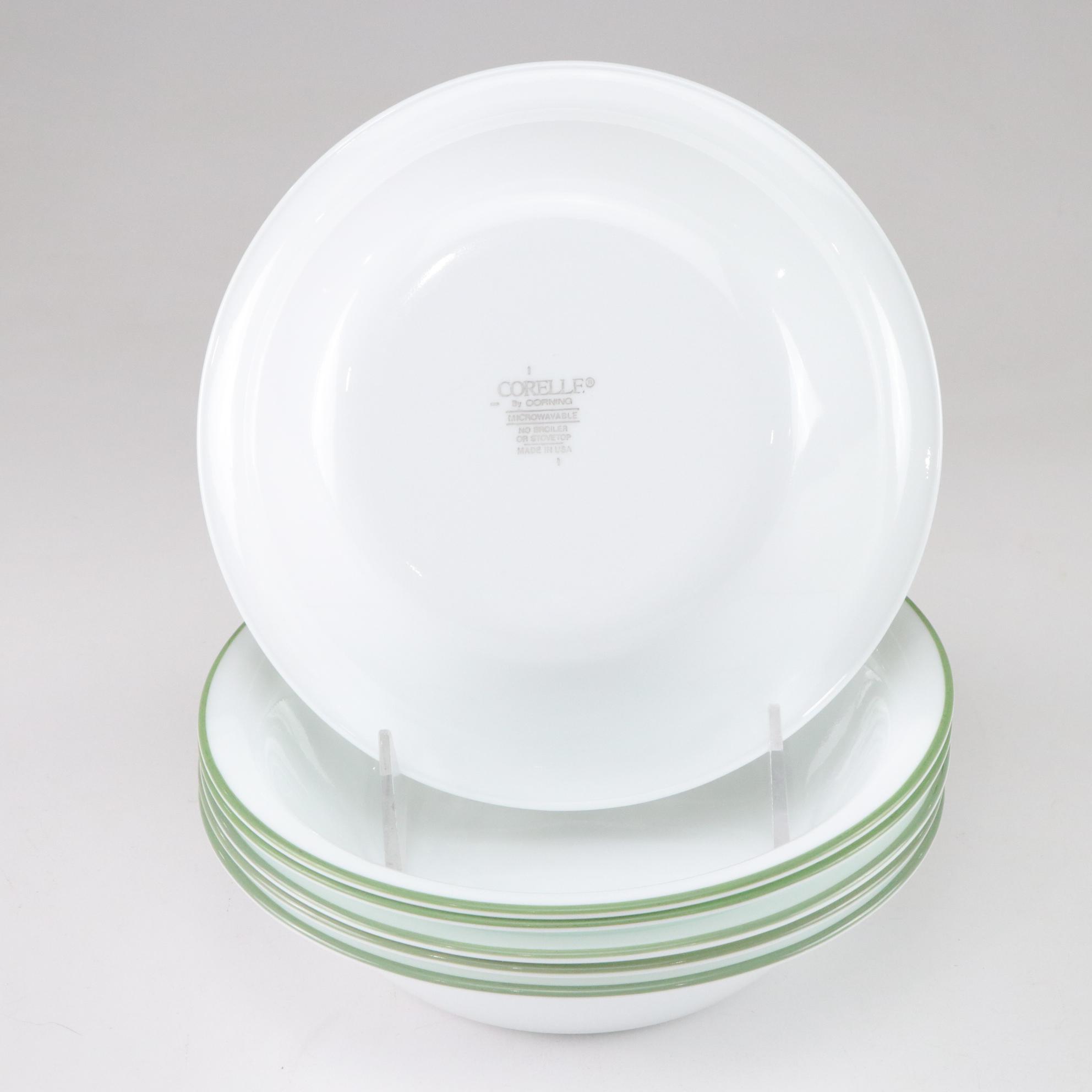 Corning by Corelle "Shadow Iris" Dinnerware with Glassware & Serving Dishes