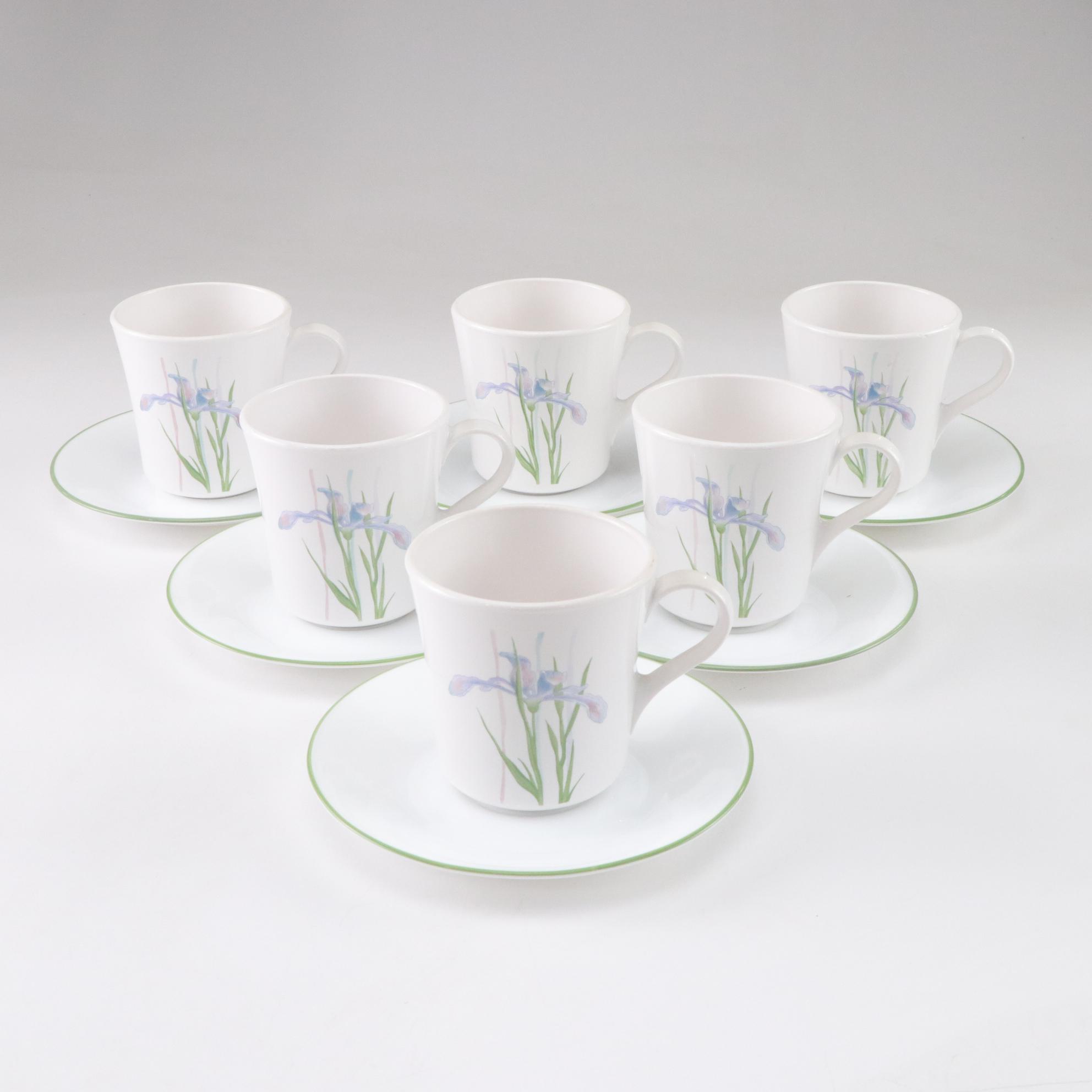 Corning by Corelle "Shadow Iris" Dinnerware with Glassware & Serving Dishes