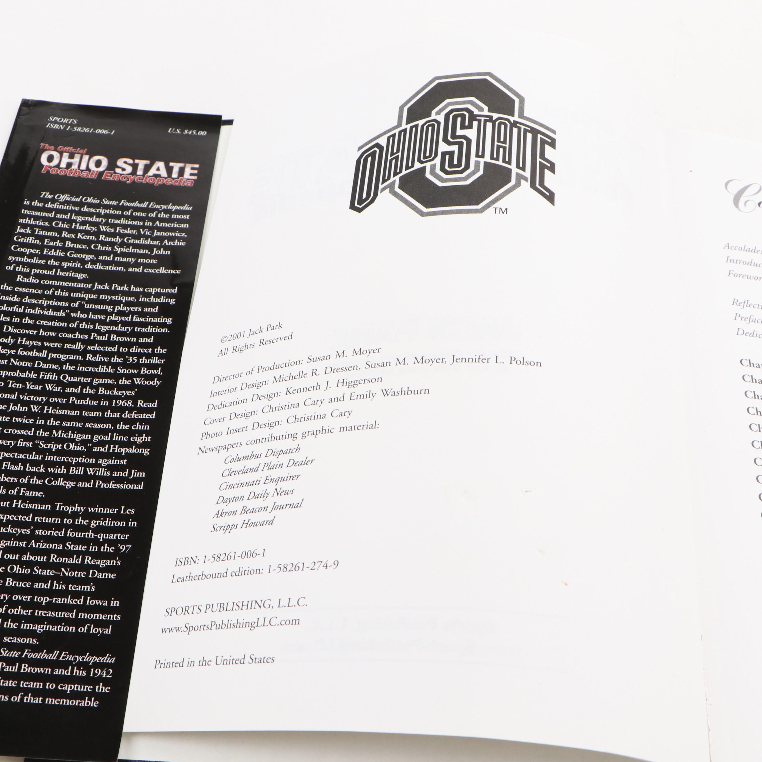 Ohio State University Buckeyes Football Memorabilia Collection with Books