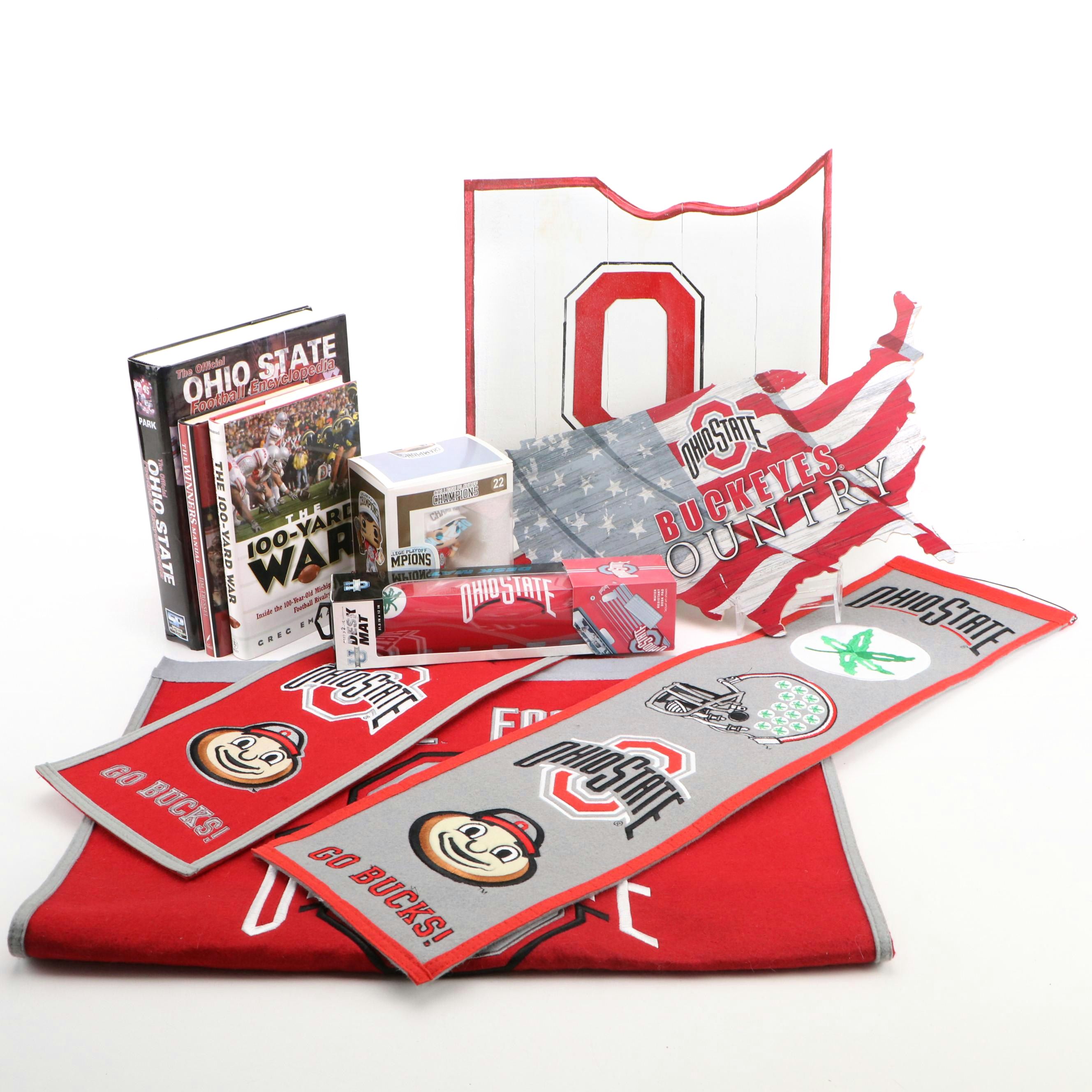 Ohio State University Buckeyes Football Memorabilia Collection with Books