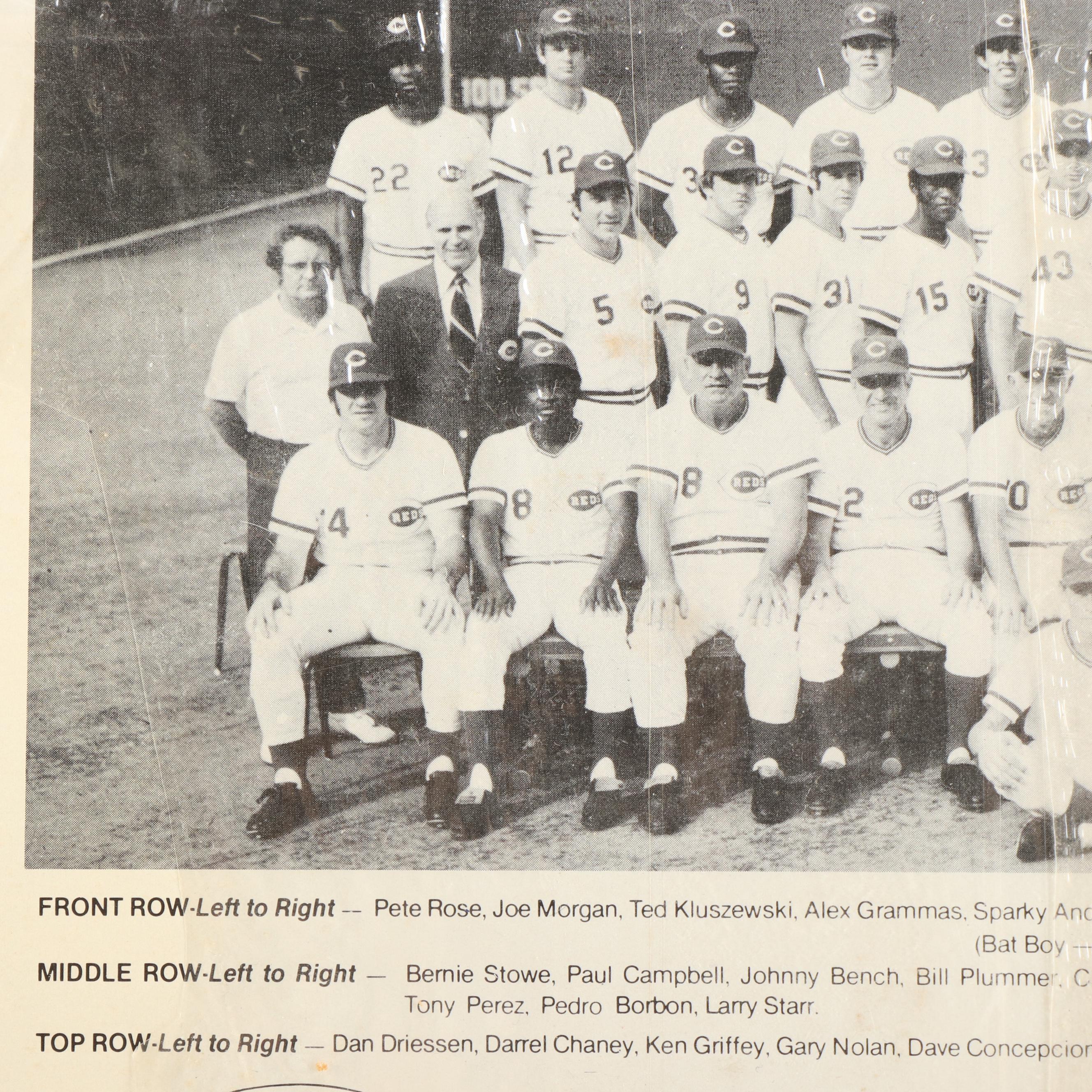 Two Cincinnati Reds "Big Red Machine" Era Vinyl LPs, Marty and Joe, 1970s
