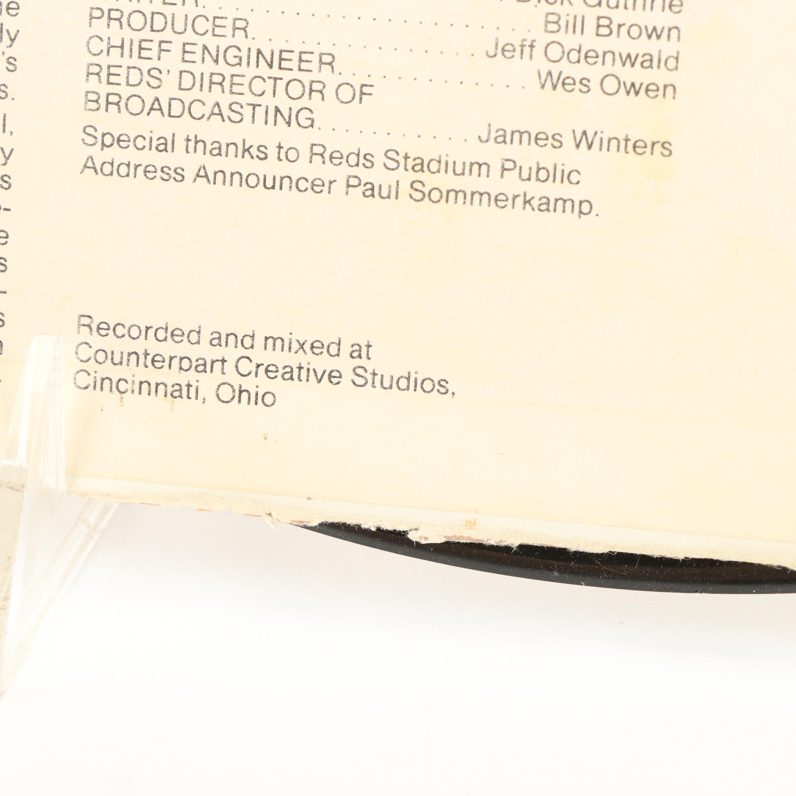 Two Cincinnati Reds "Big Red Machine" Era Vinyl LPs, Marty and Joe, 1970s