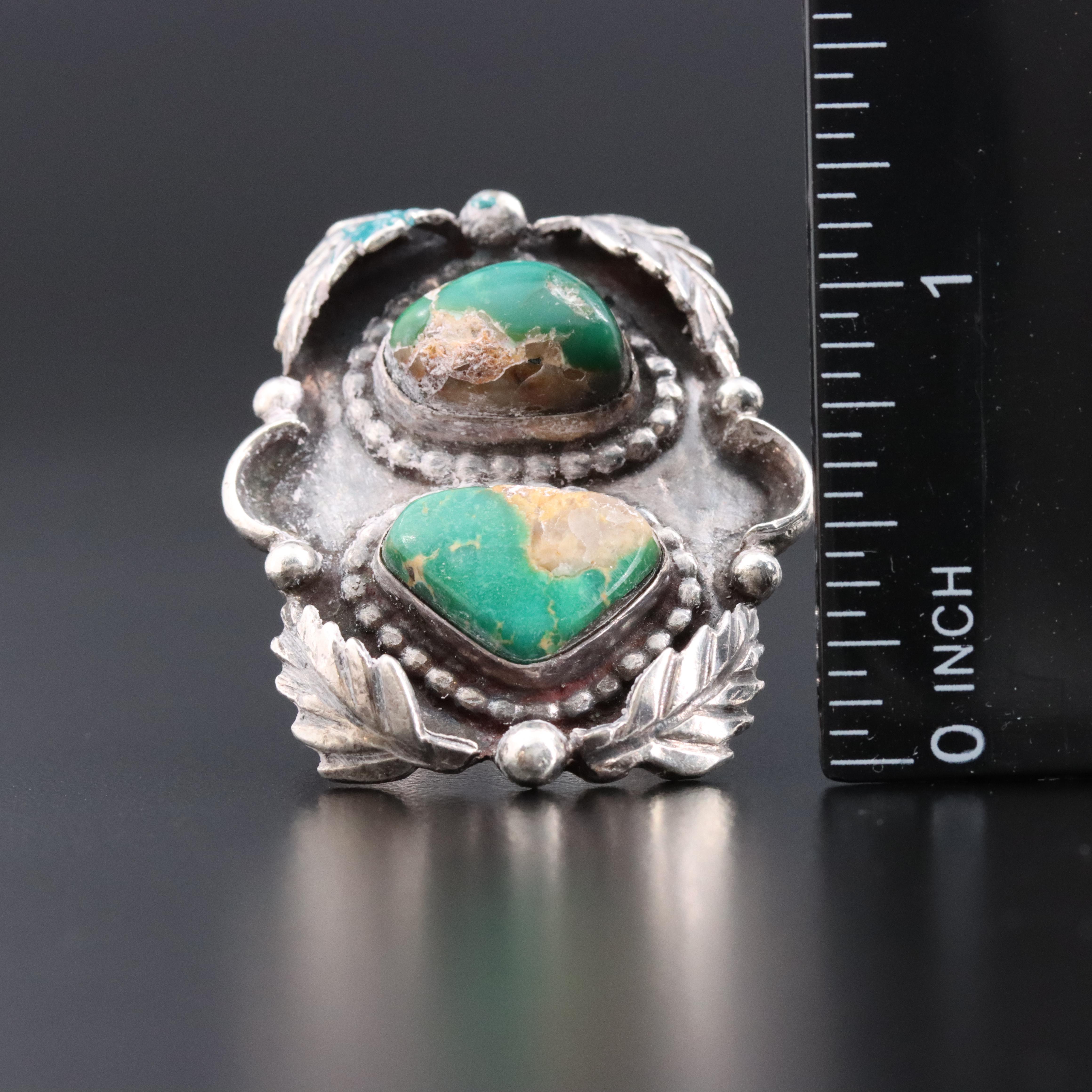Signed Southwestern Sterling Ring Collection with Turquoise, Coral and Abalone