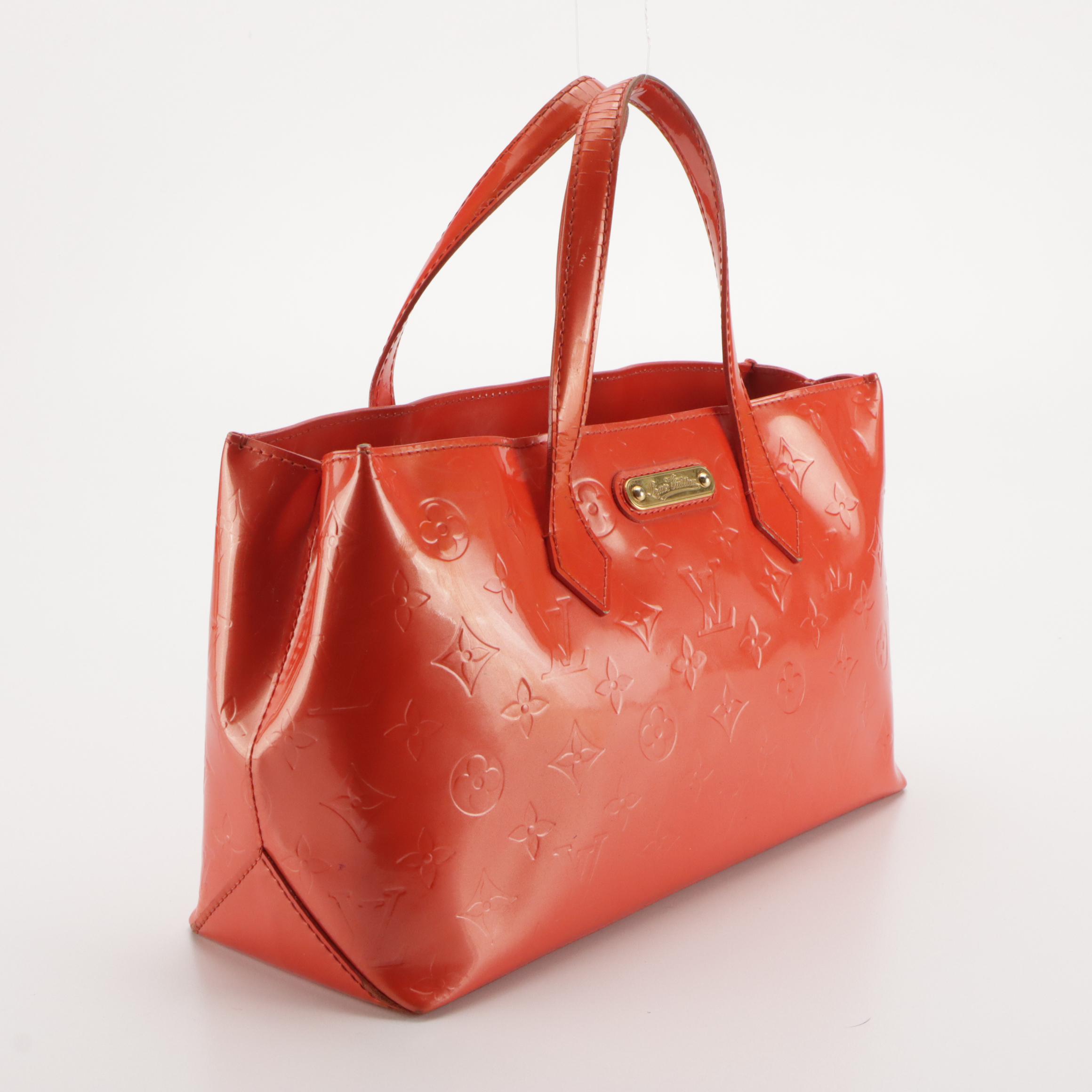 Louis Vuitton Wilshire PM Bag in Orange Sunset Monogram Vernis
