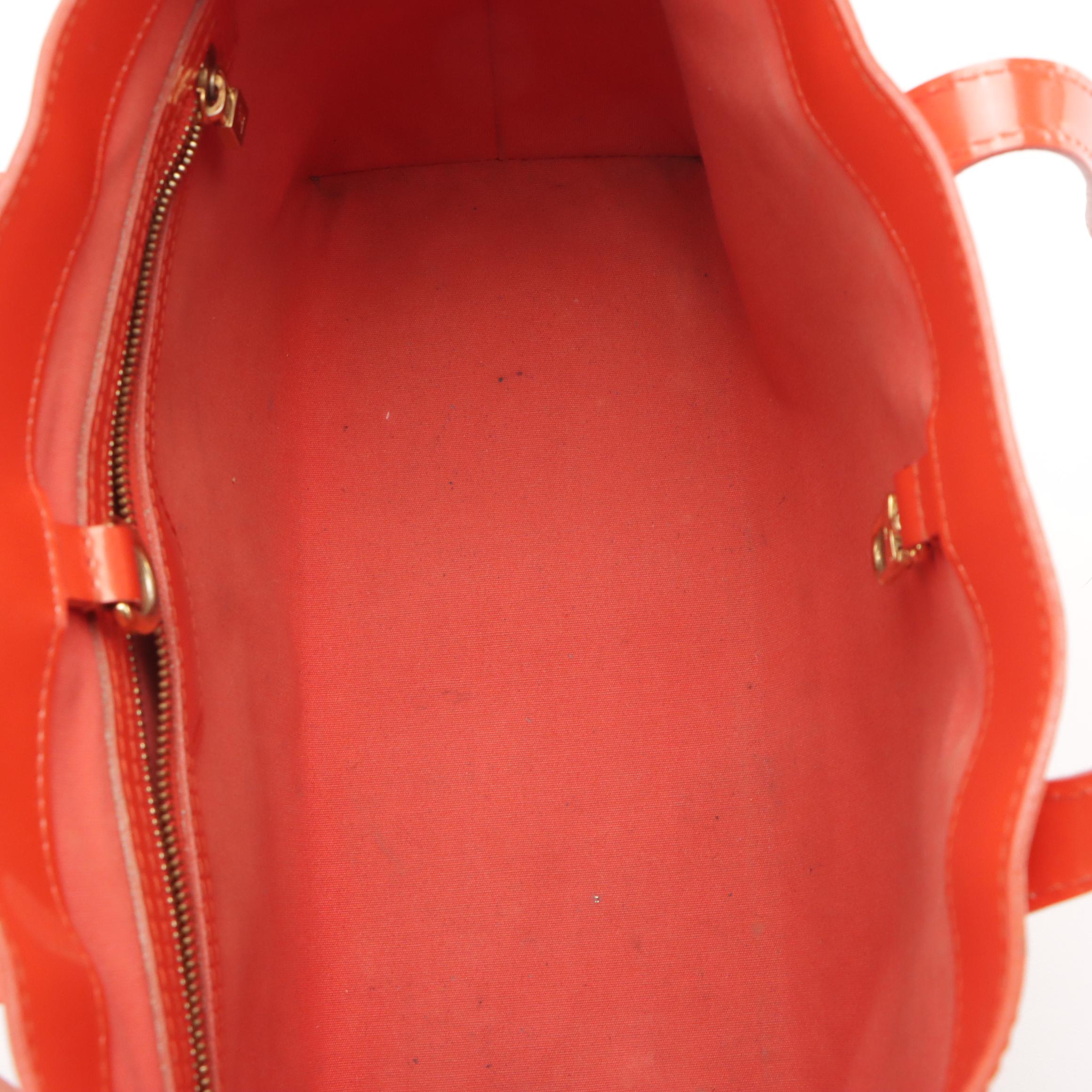 Louis Vuitton Wilshire PM Bag in Orange Sunset Monogram Vernis