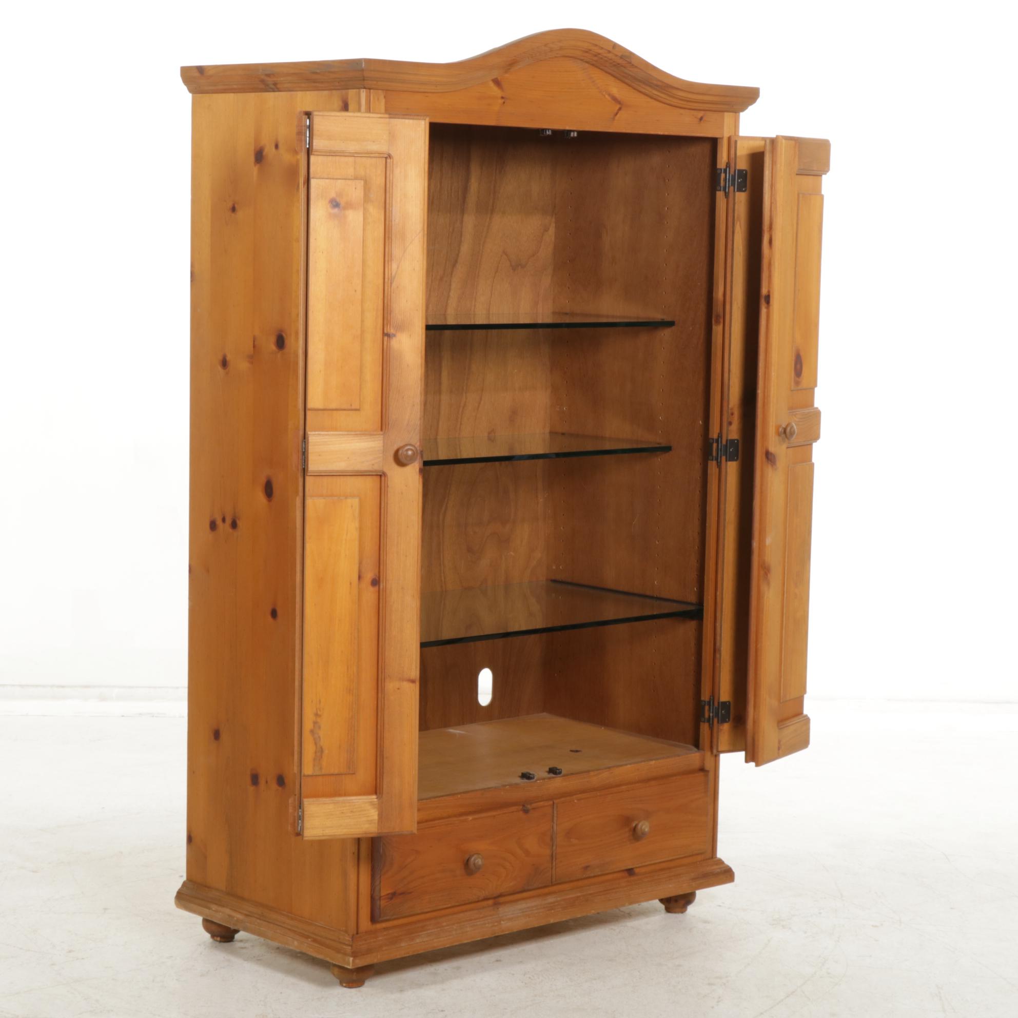 Pine Entertainment Armoire