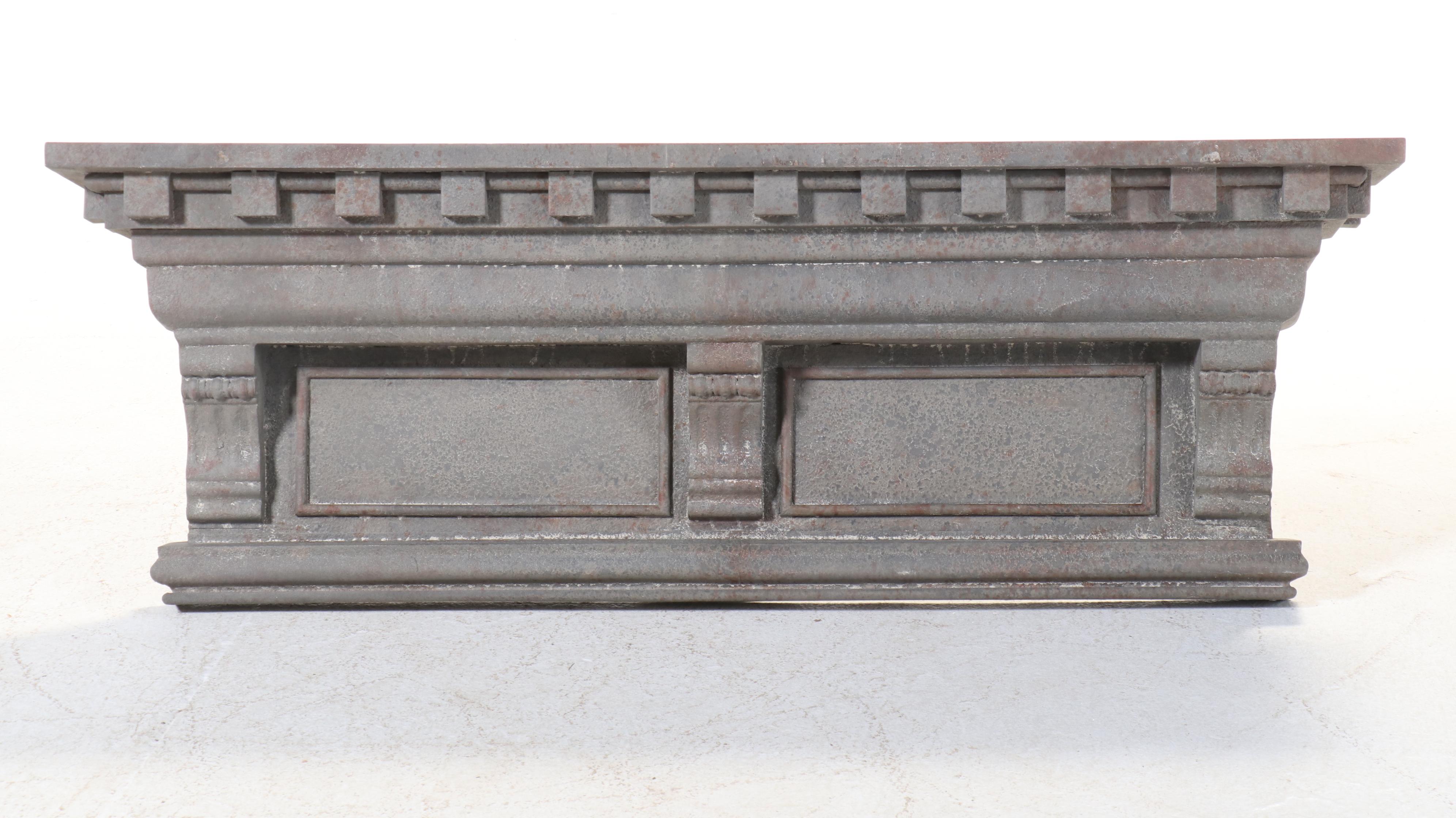 Distressed Metal Mantle Wall Hanging